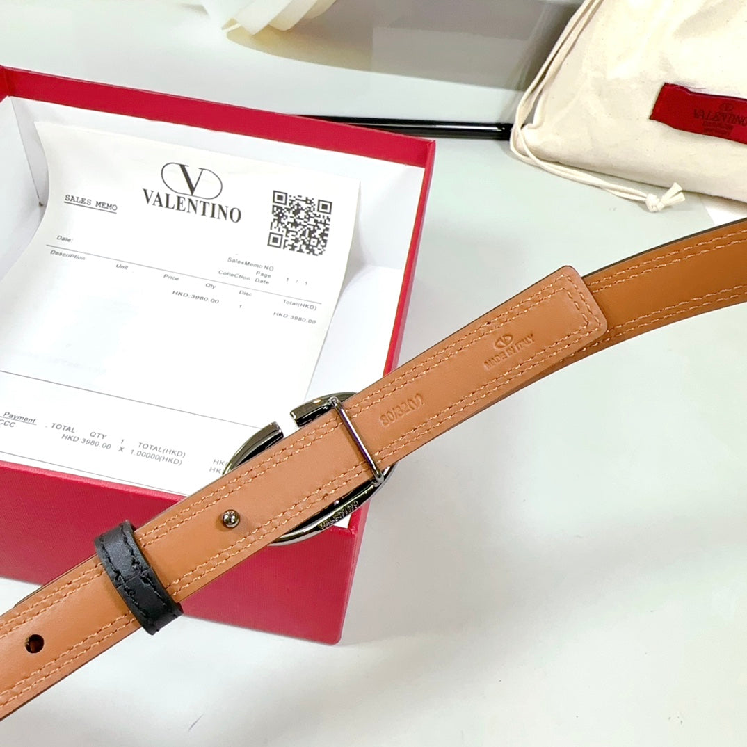 The Bold Edition Belt 20mm Black Brown Calfskin Black Buckle