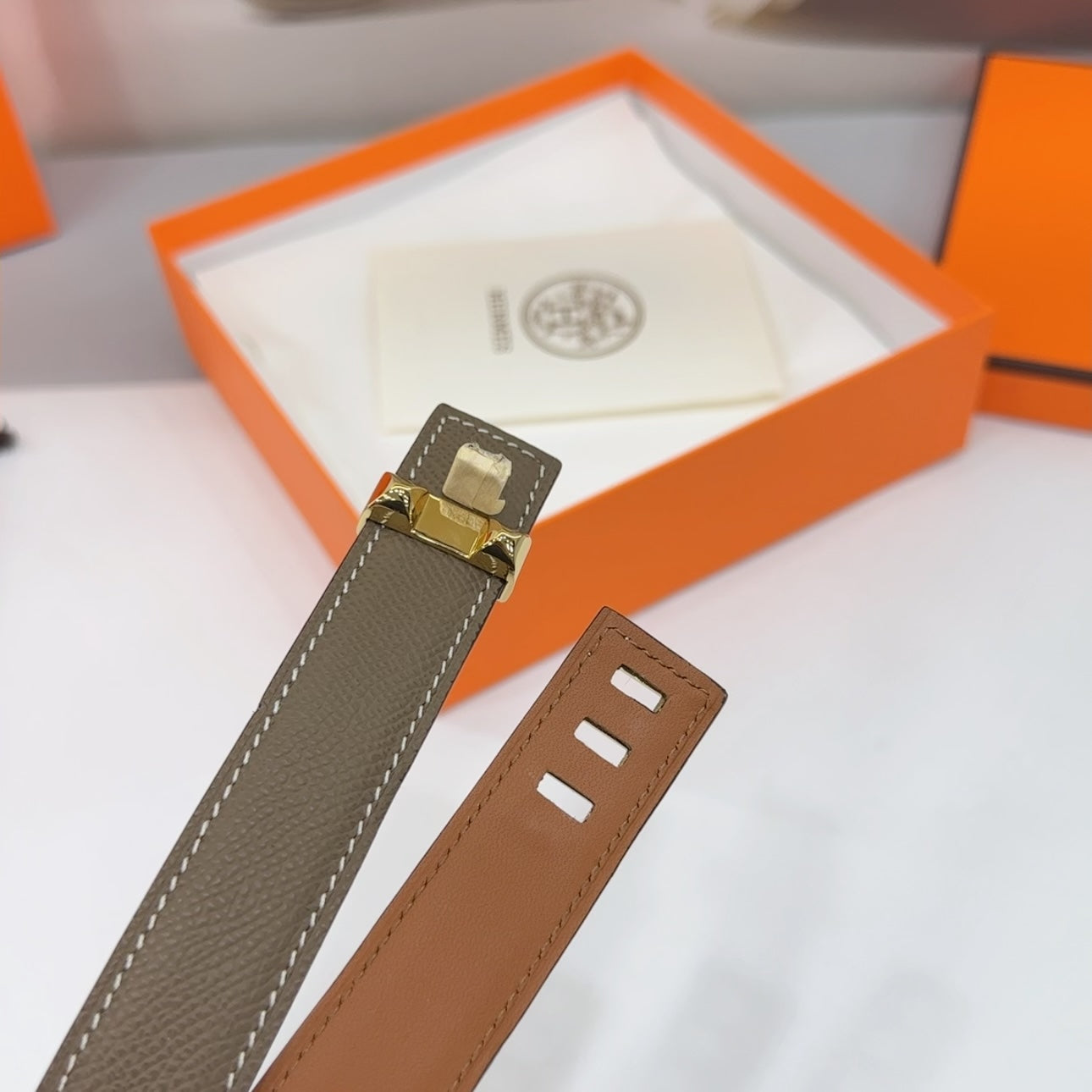 Collier De Chien Belt 30mm Etain Epsom Gold Buckle