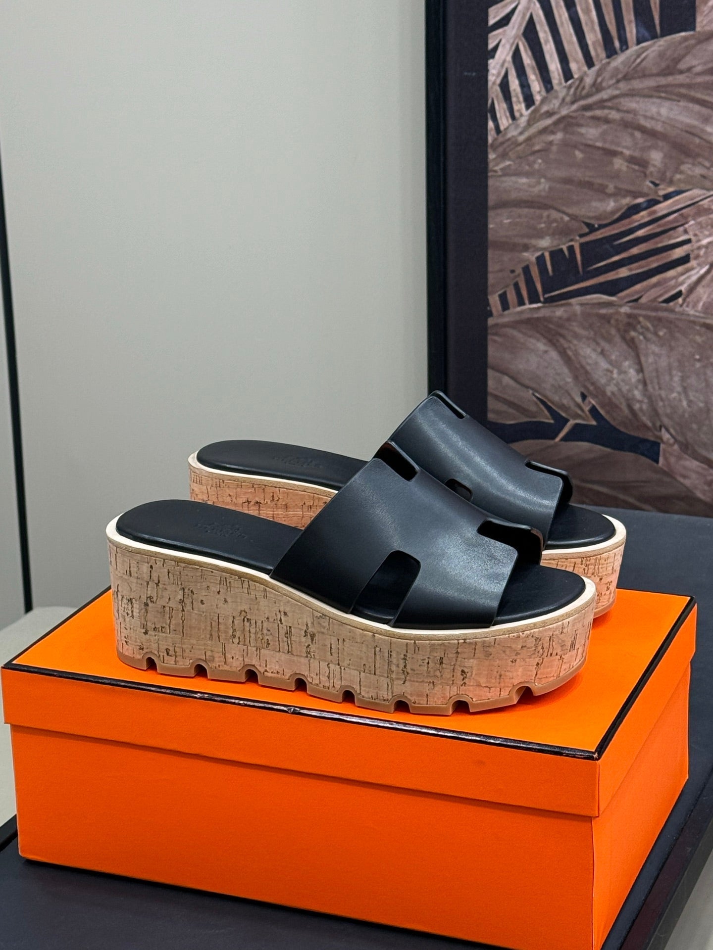 HM 25C Eze 30 Sandal Black Calfskin 212714