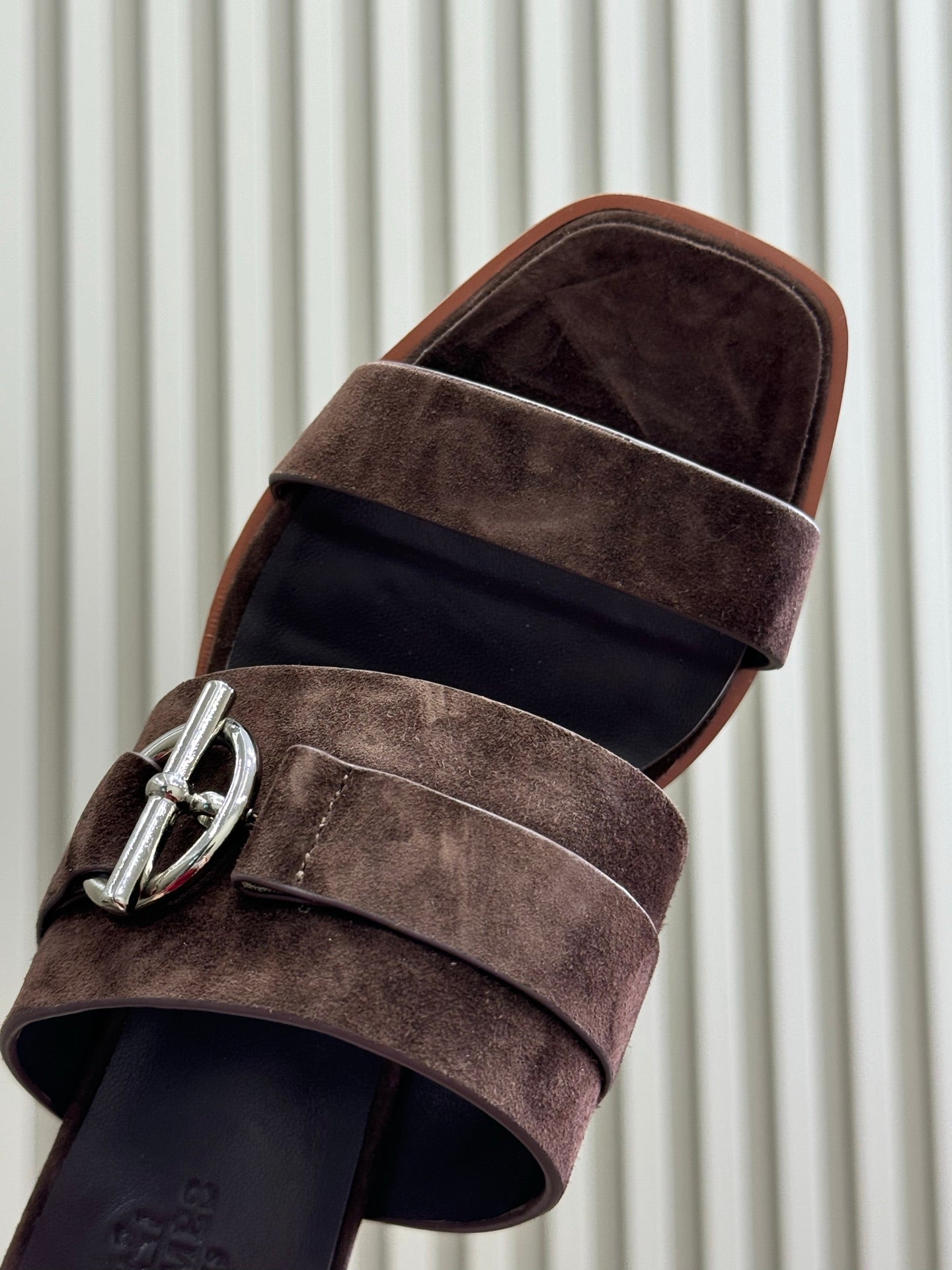 HM Kutecuh Sandals Dark Brown Calfskin 319602