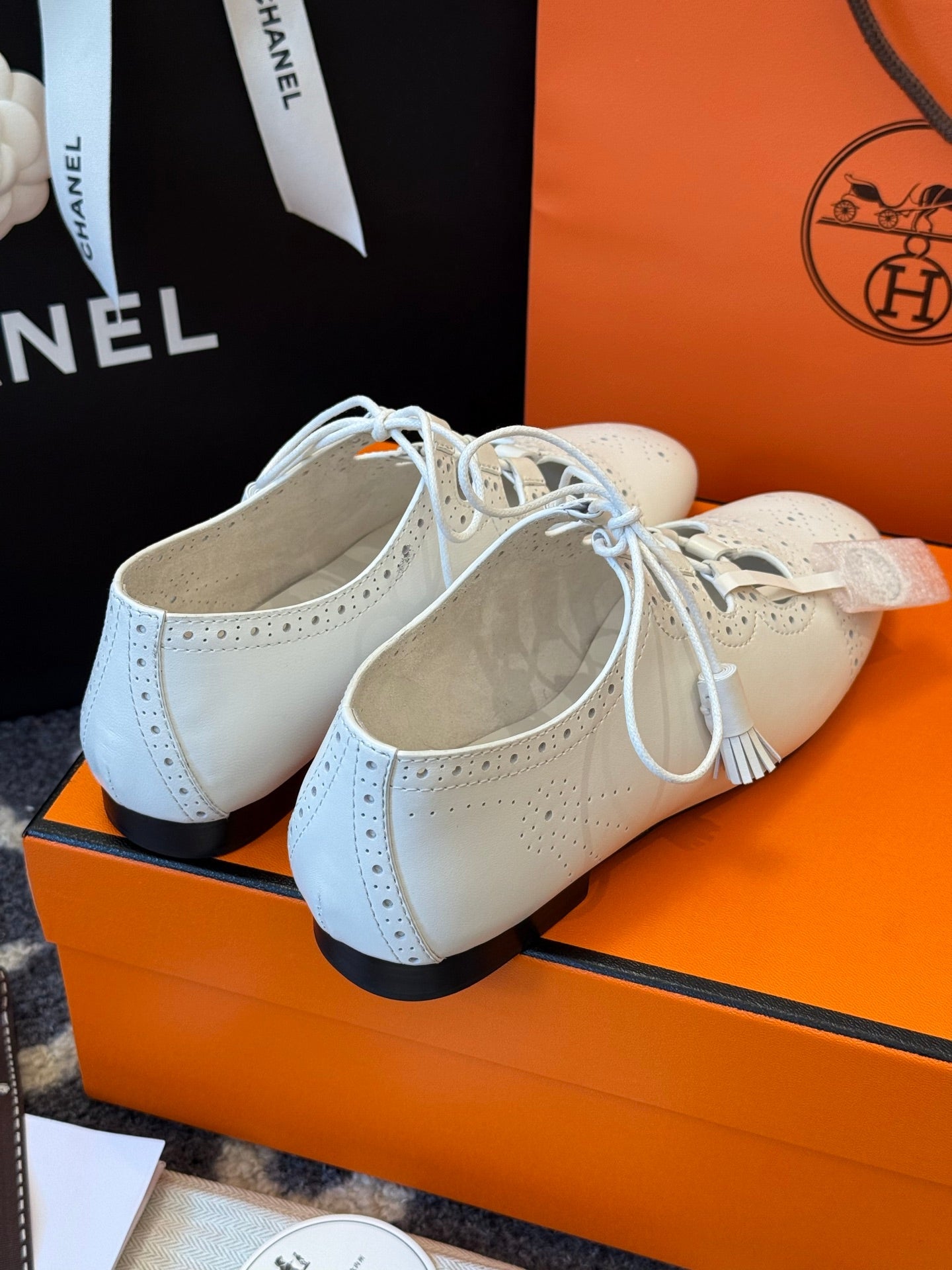 HM 25 Marry Jane White Lambskin 347840