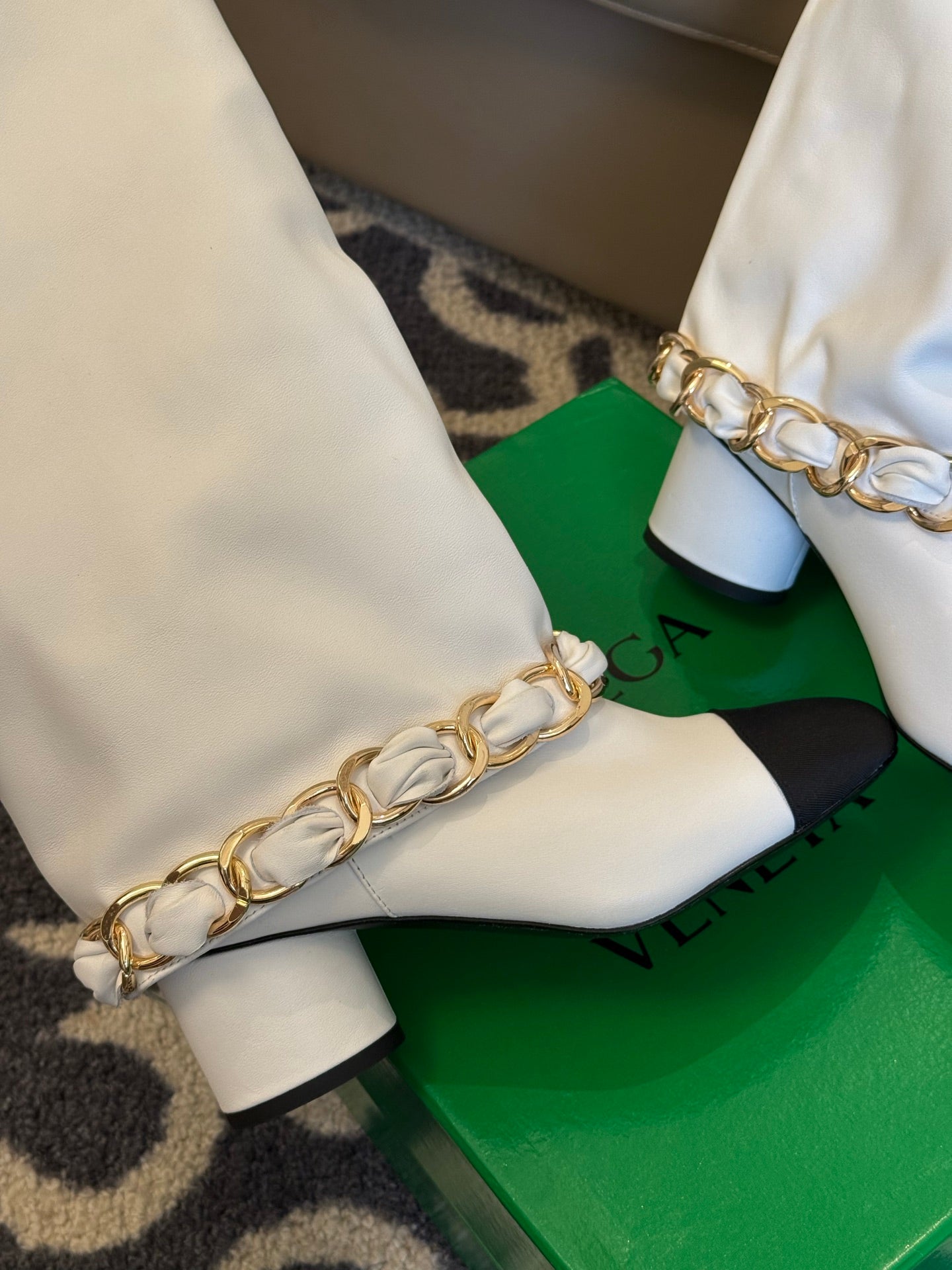 CC 25 High Boot White Calfskin 409133