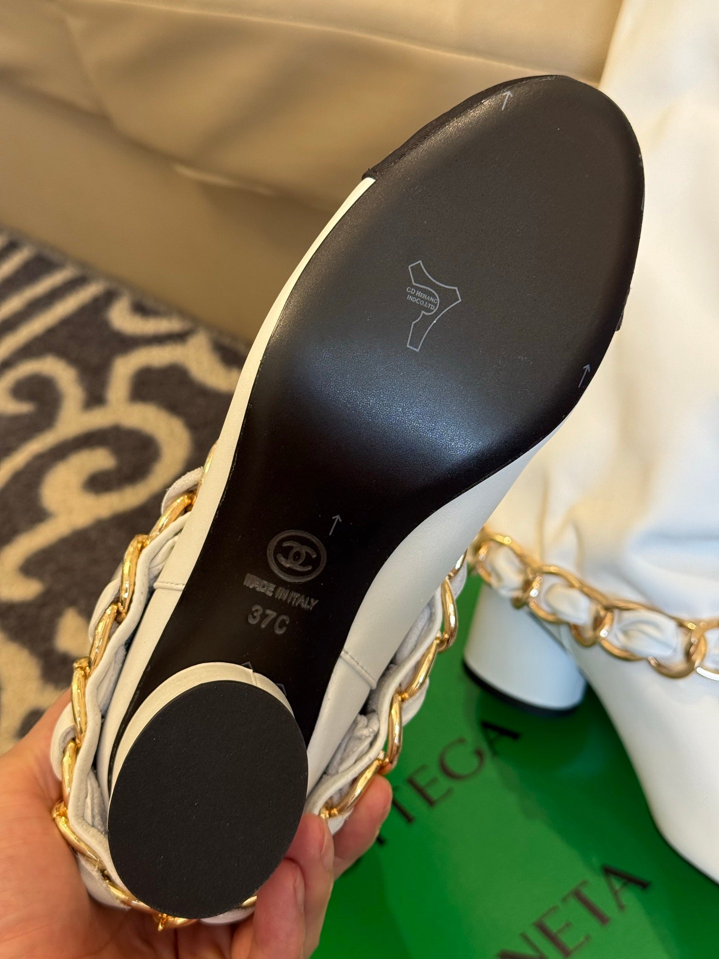 CC 25 High Boot White Calfskin 409133