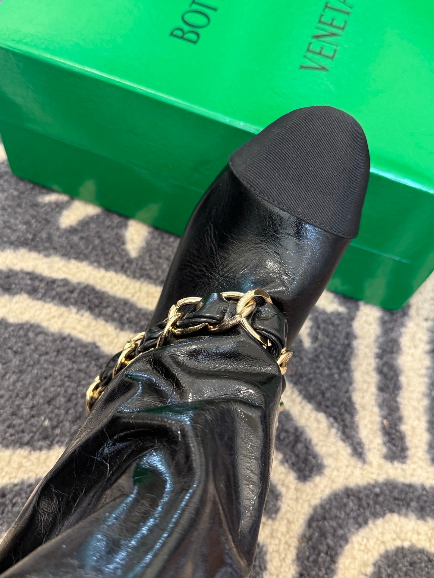 CC 25 High Boot Black Patent Leather 409136