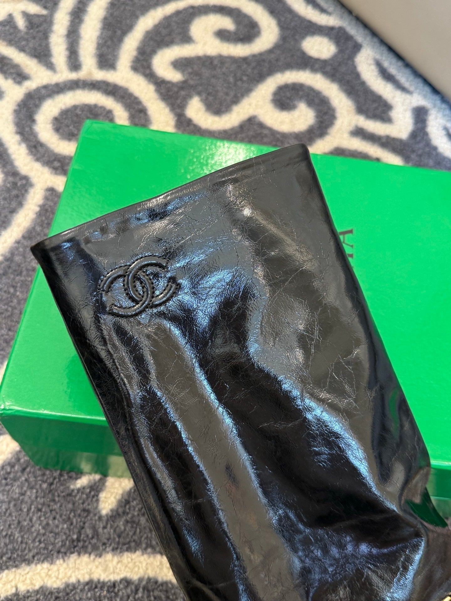 CC 25 High Boot Black Patent Leather 409136