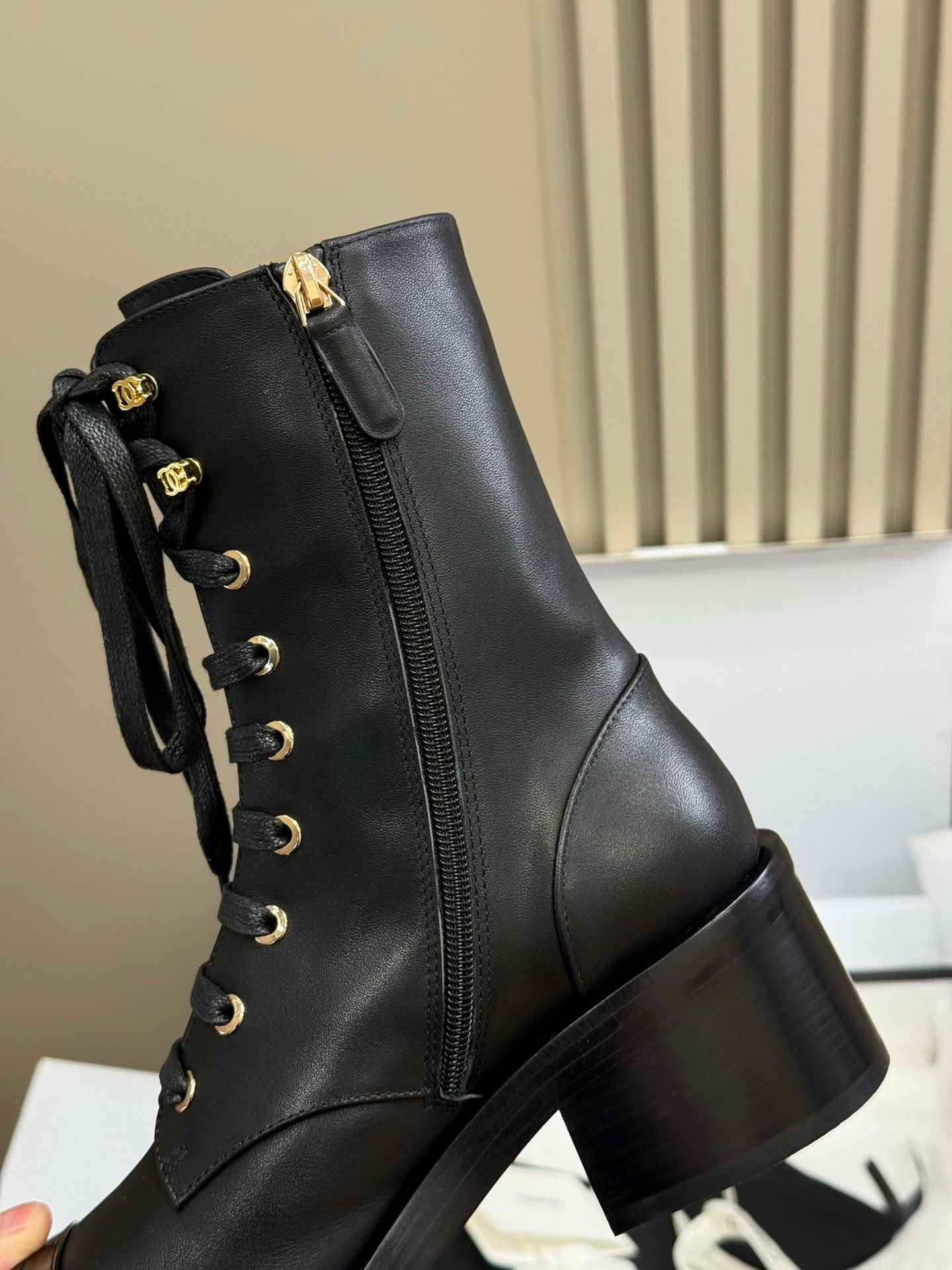 CC 25 Martin Boot Black Calfskin 408584