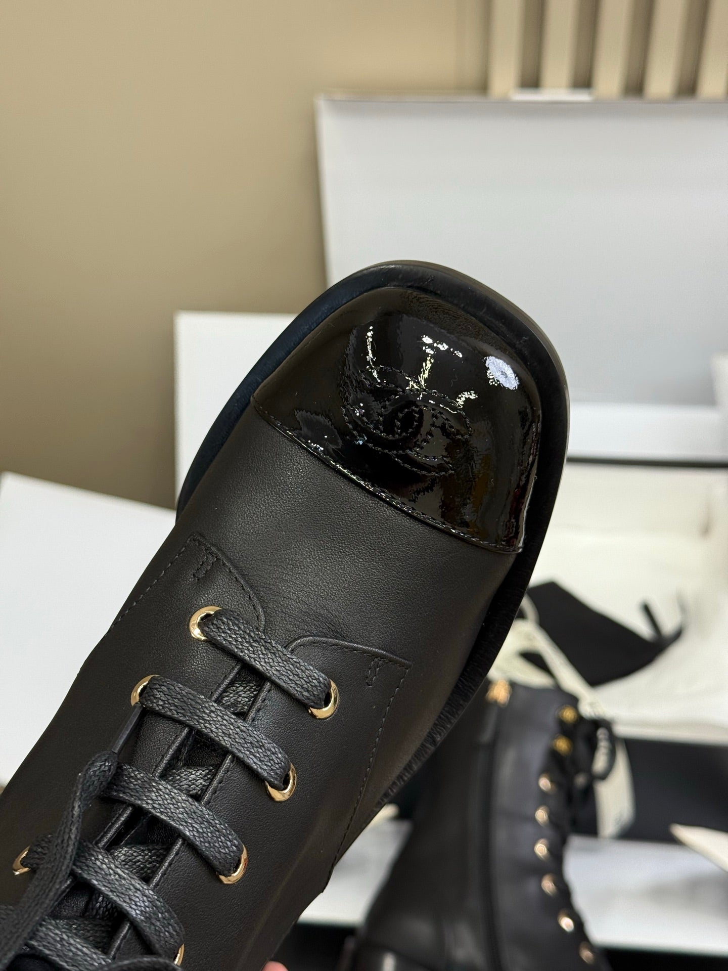 CC 25 Martin Boot Black Calfskin 408584