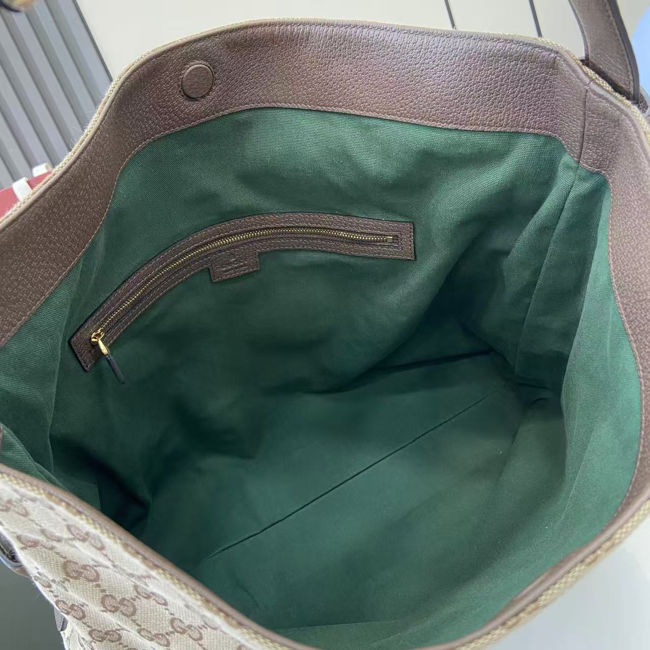 Gucci 25 Beatrix 40cm Handbag Beige mix Dark Brown Canvas Leather 292317
