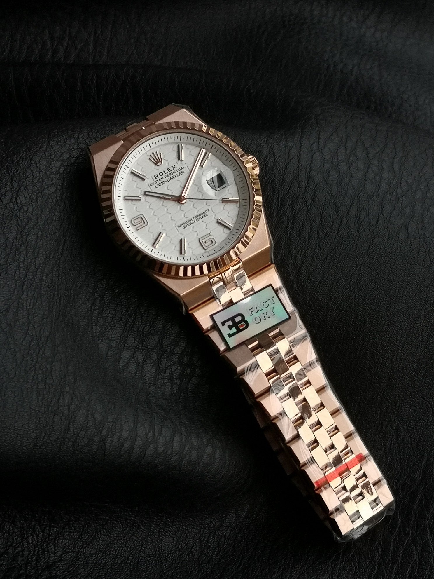 Rolex Land Dweller 40mm Pink Gold White