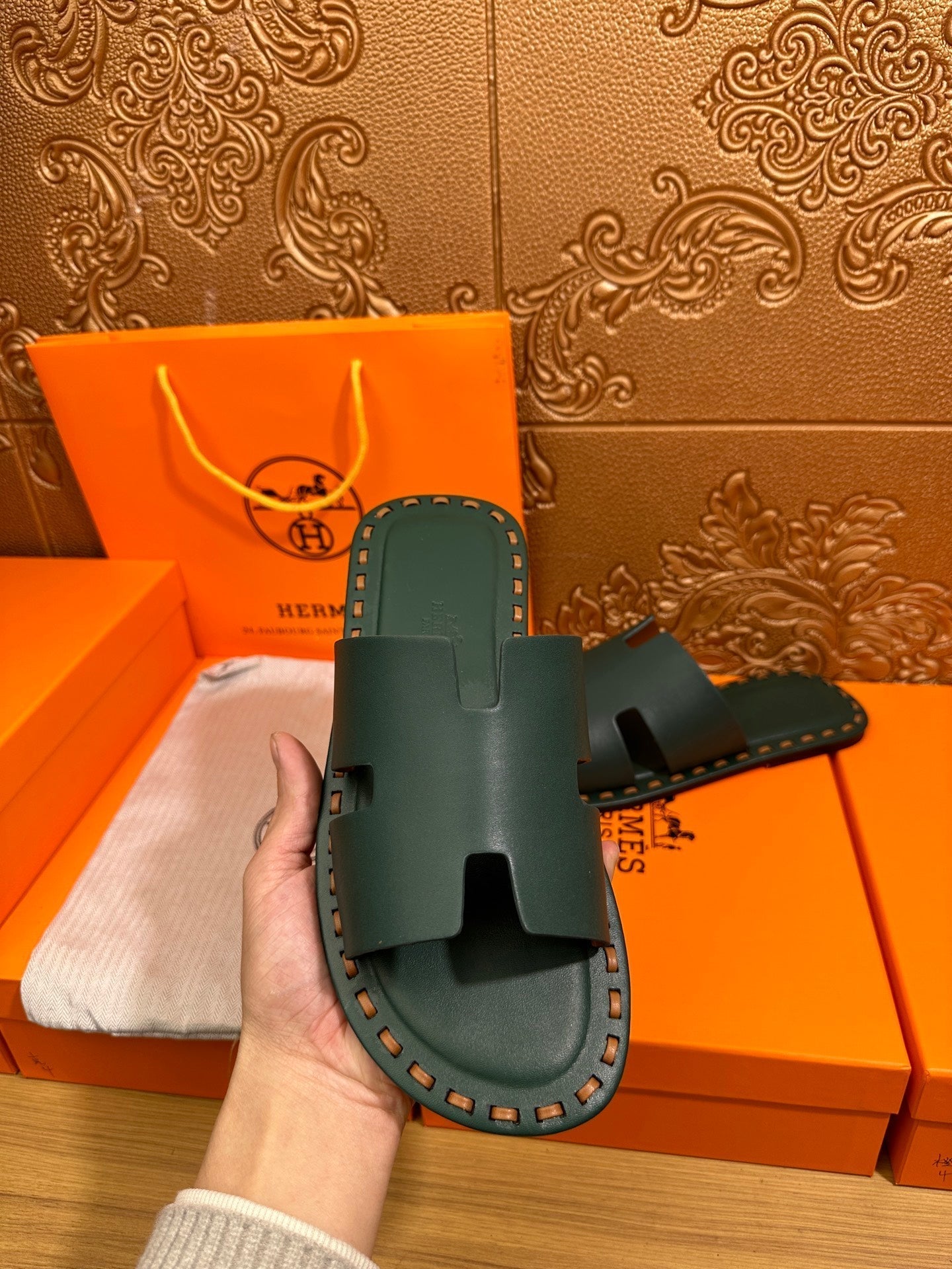 HM Men's Izmir Slide Cowhide 544064