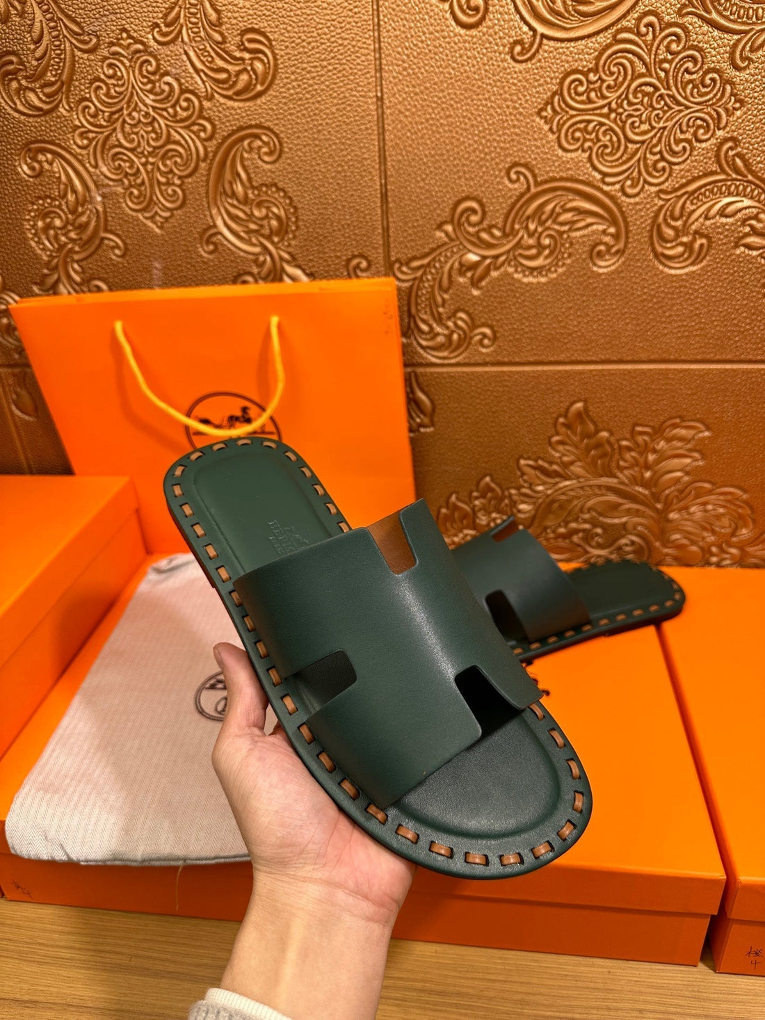 HM Men's Izmir Slide Cowhide 544064