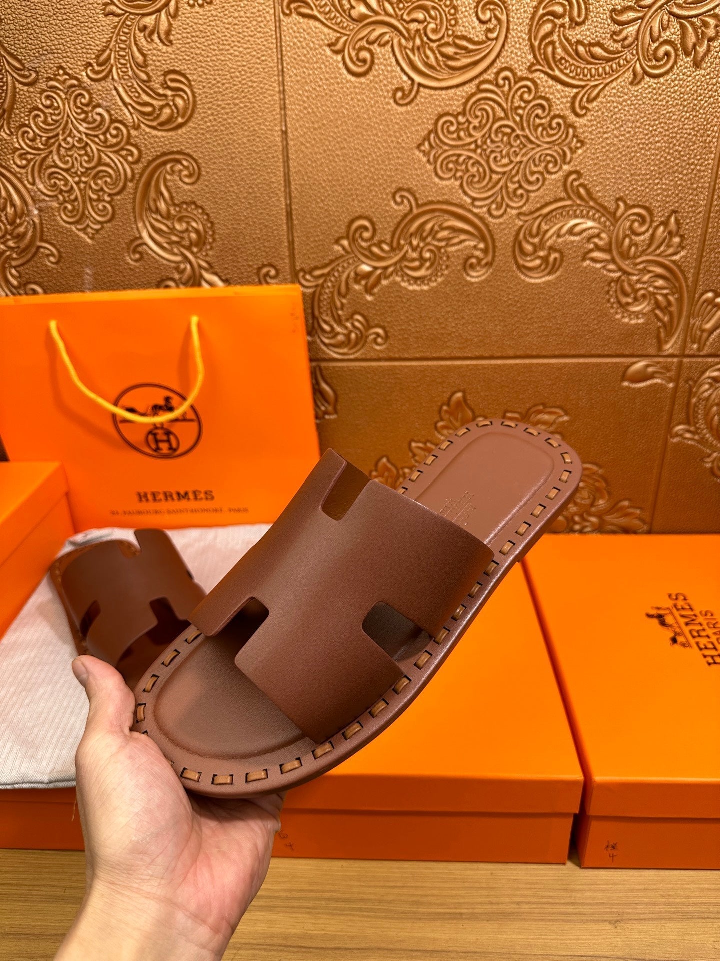 HM Men's Izmir Slide Cowhide 544064