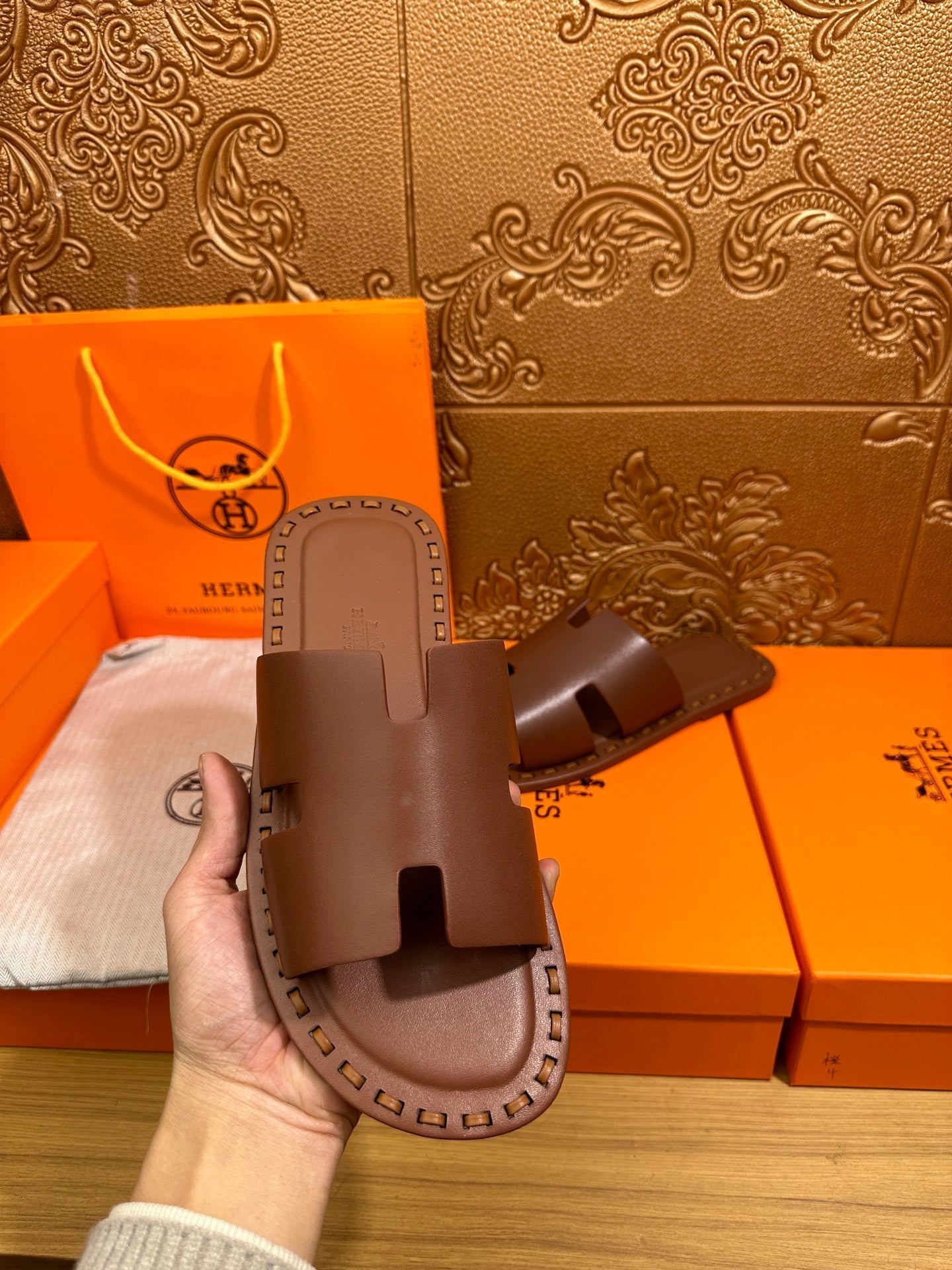 HM Men's Izmir Slide Cowhide 544064