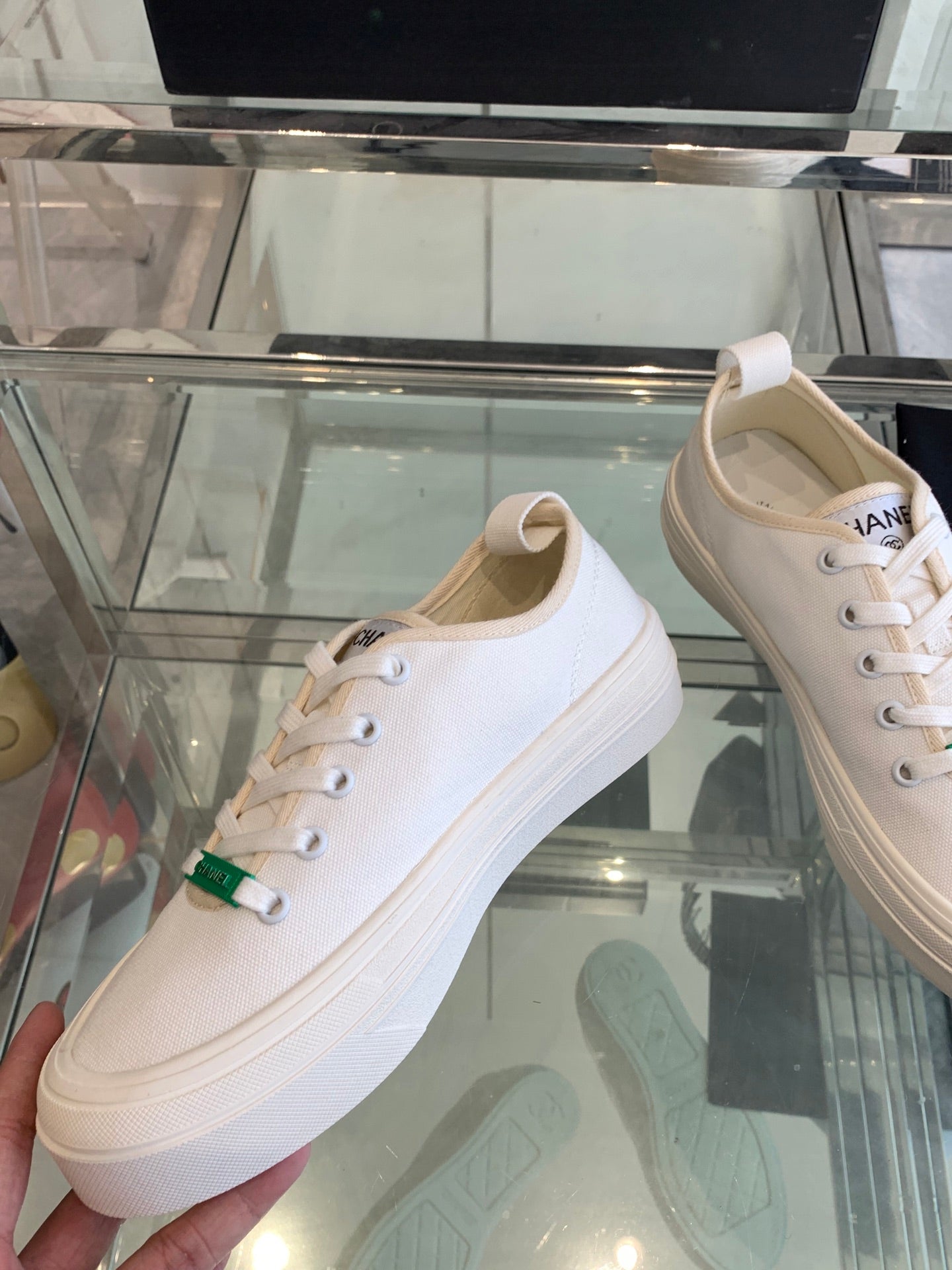 CC Sneaker White Canvas  203263
