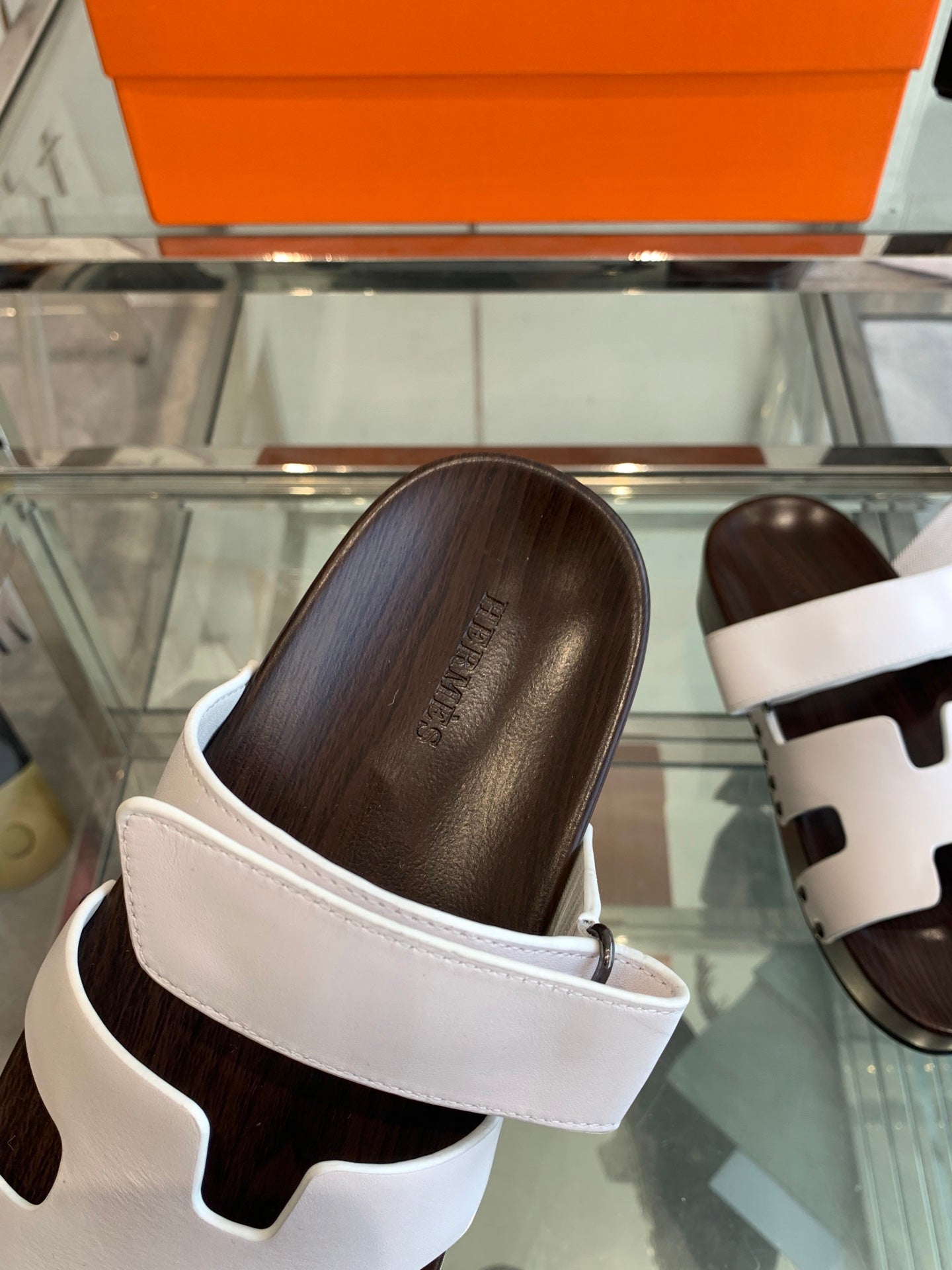 HM 25 Kos Clog Sandals White Cowhide 292049