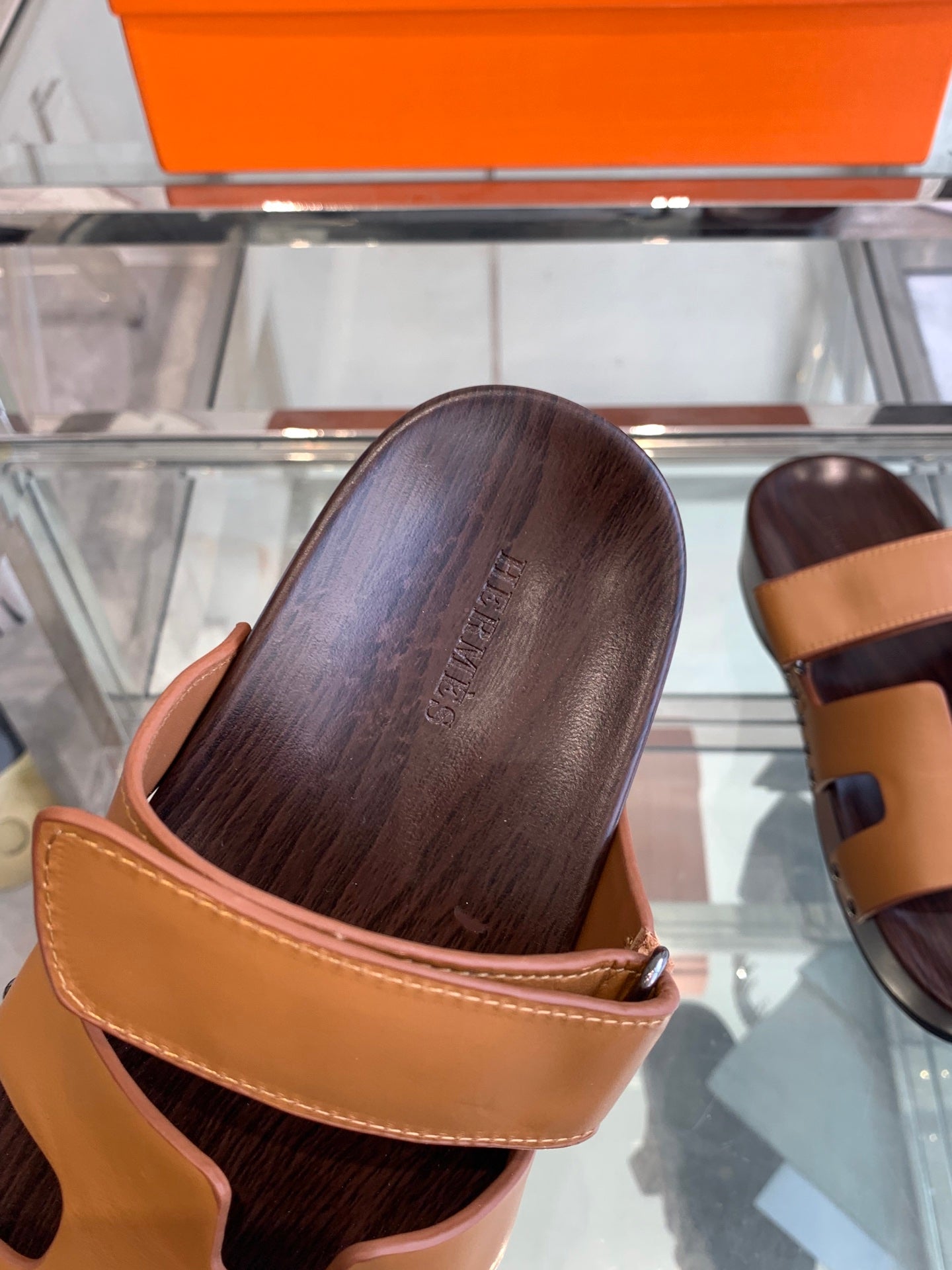 HM 25 Kos Clog Sandals Brown Cowhide 292050