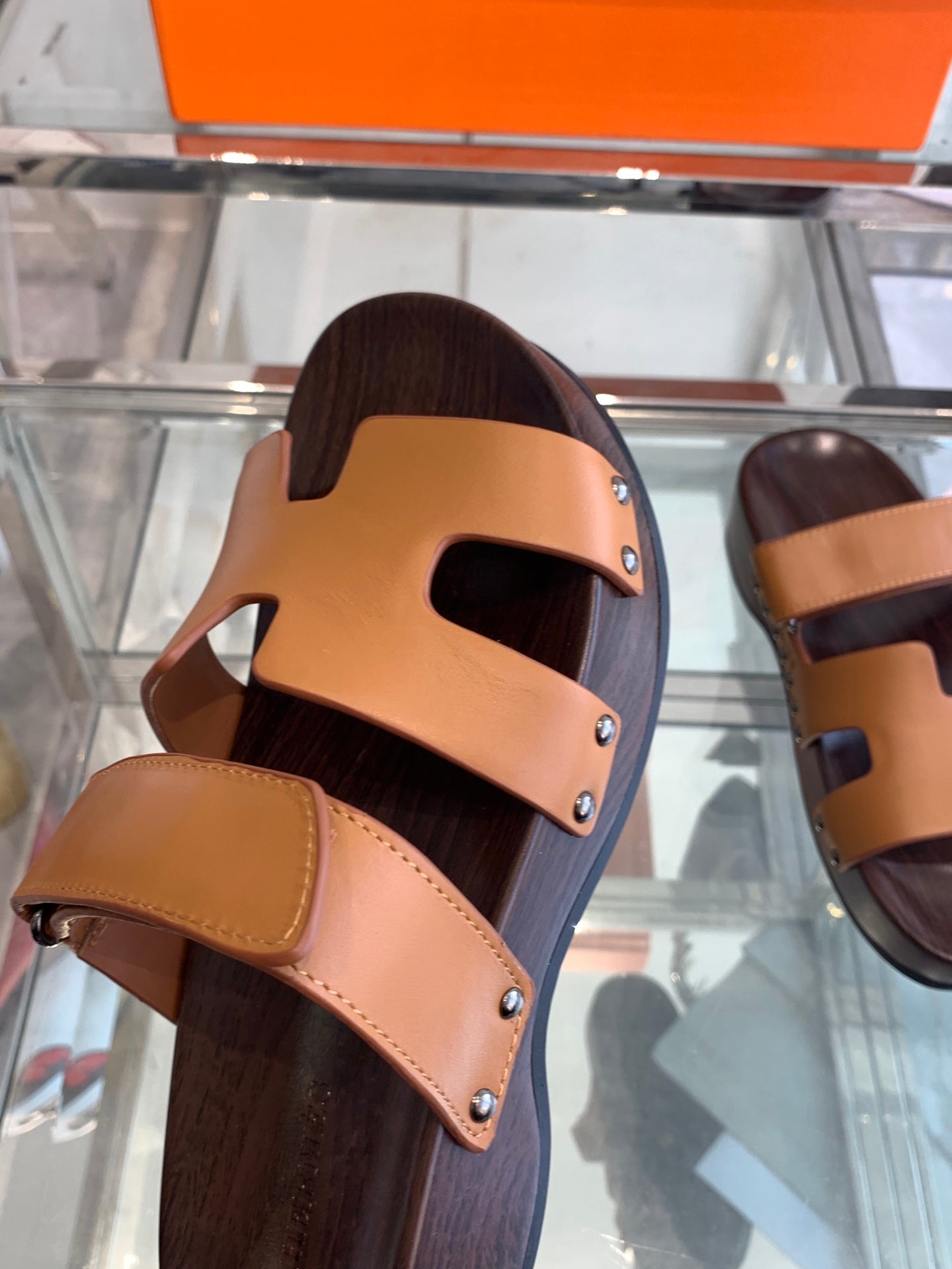 HM 25 Kos Clog Sandals Brown Cowhide 292050