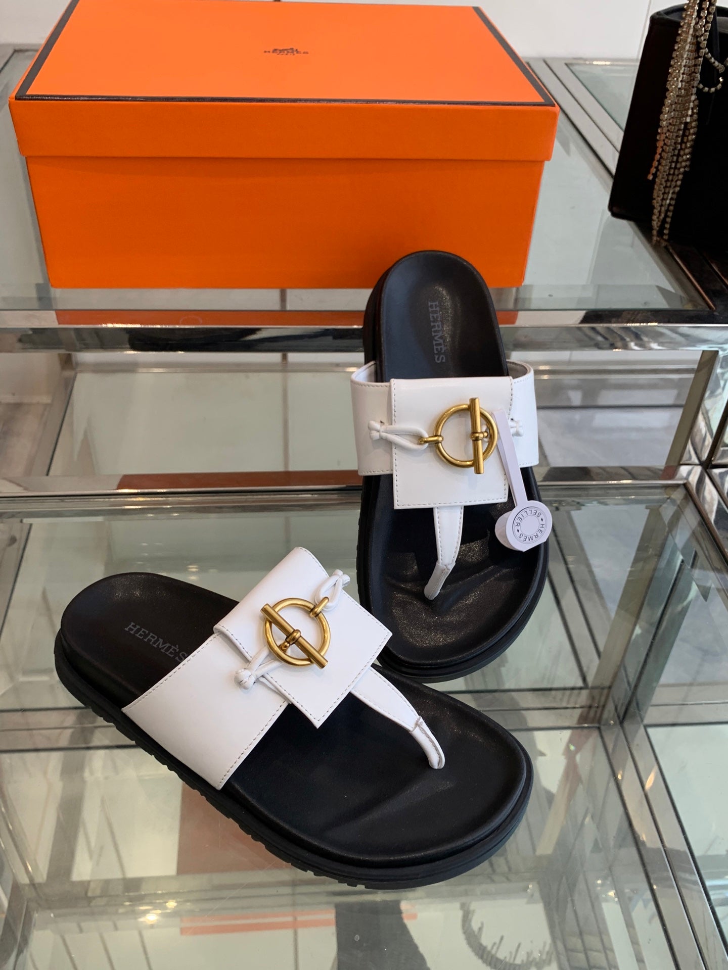 HM 25 Joyce Sandals White Lambskin 292033