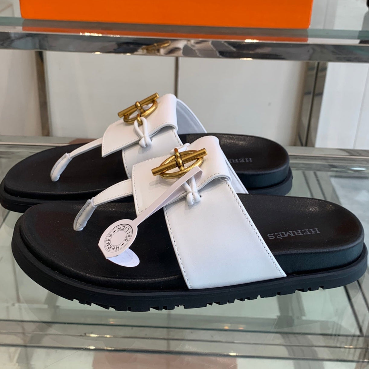 HM 25 Joyce Sandals White Lambskin 292033