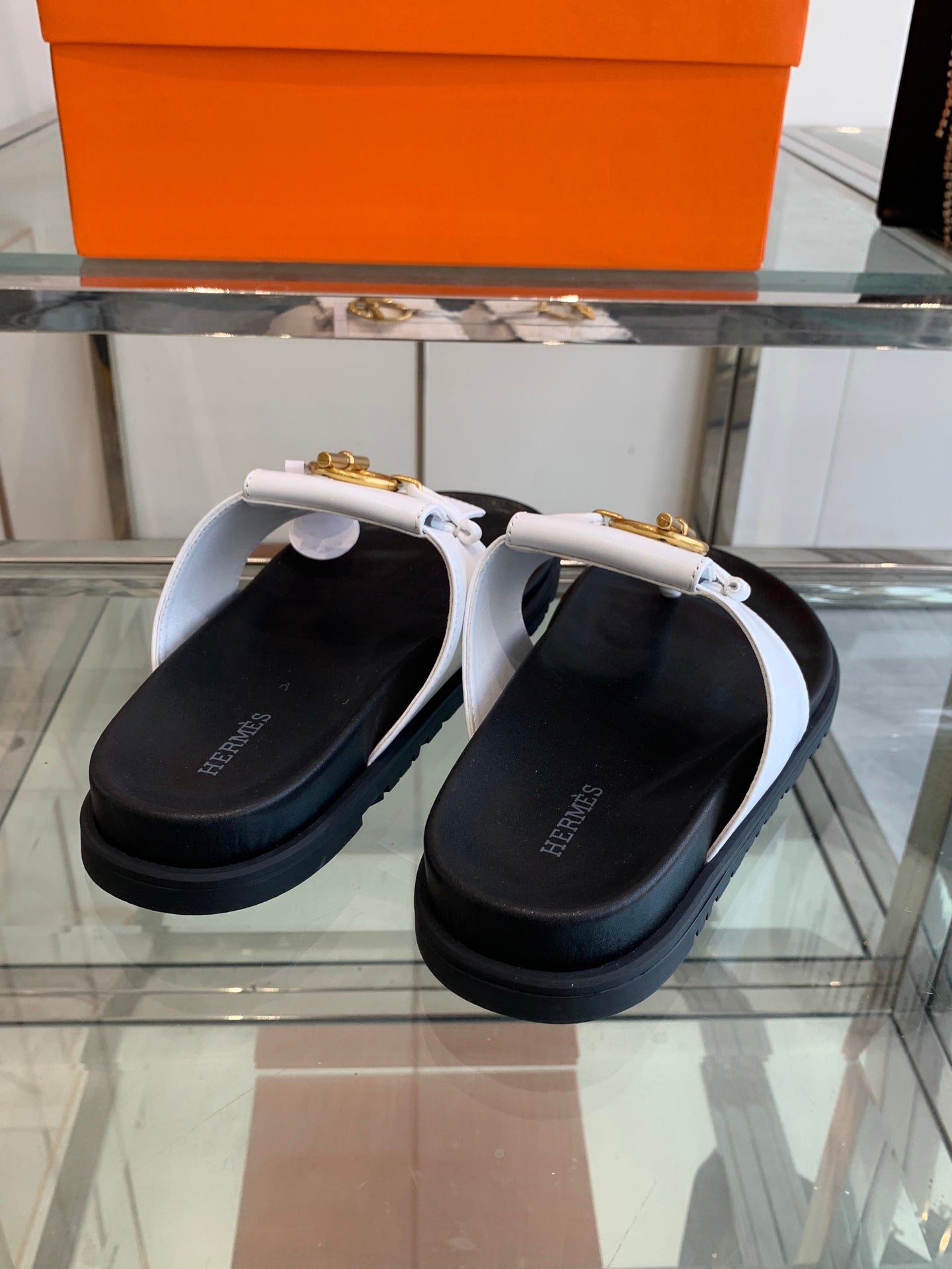 HM 25 Joyce Sandals White Lambskin 292033