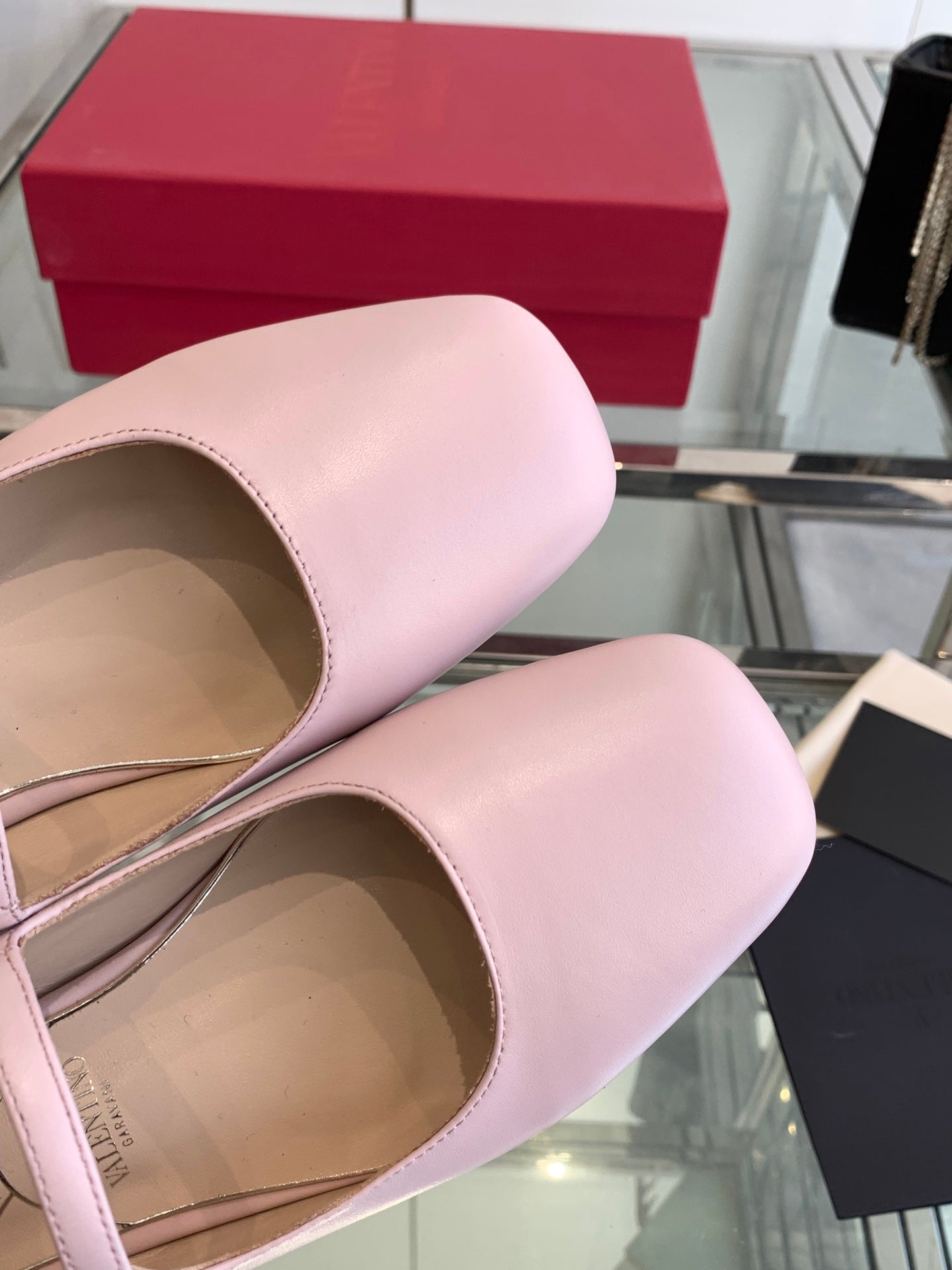 VT 25 Mary Jane Flats Pink Cowhide 292364