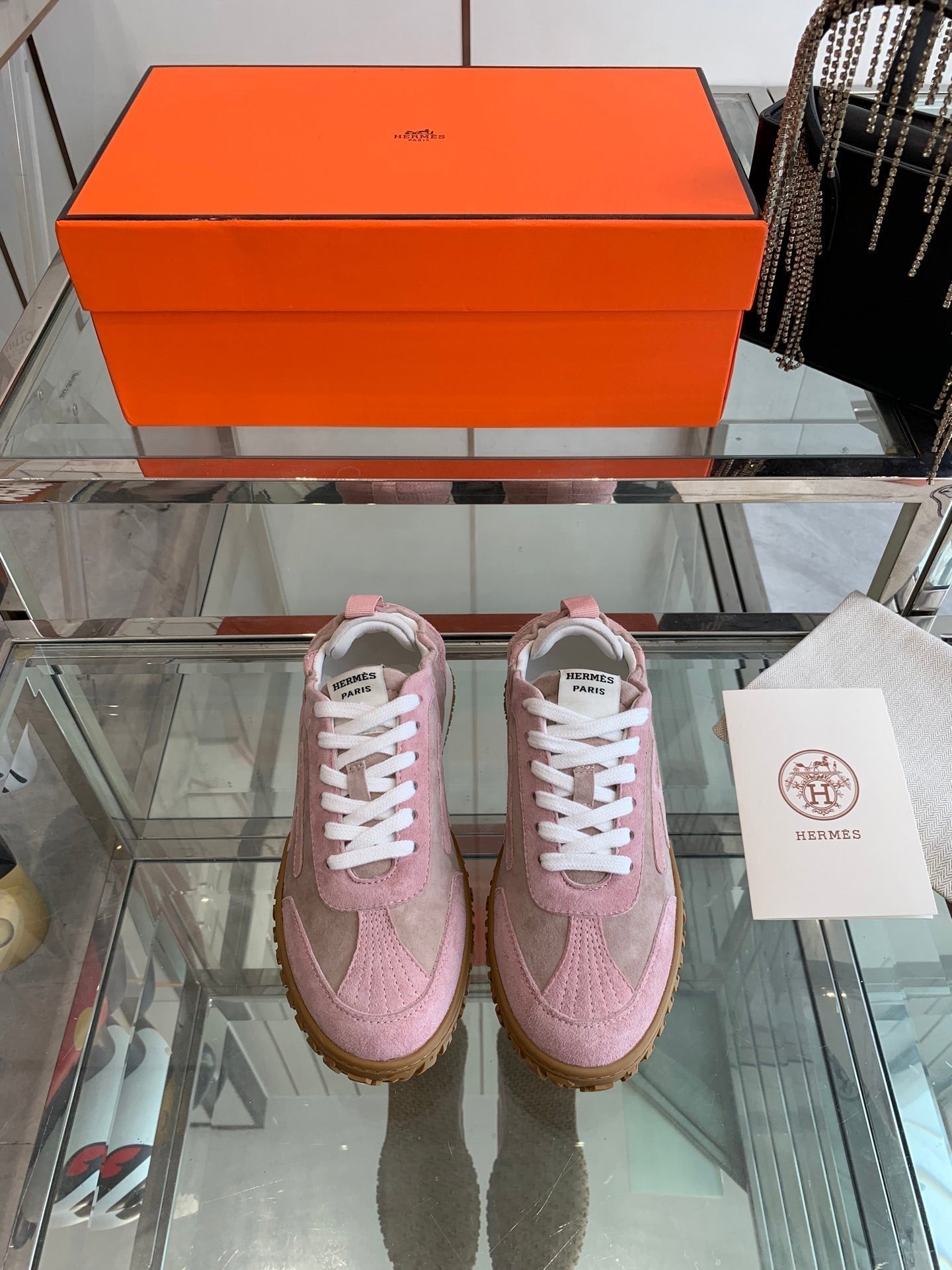 HM Jet Sneaker Pink Suede 292274