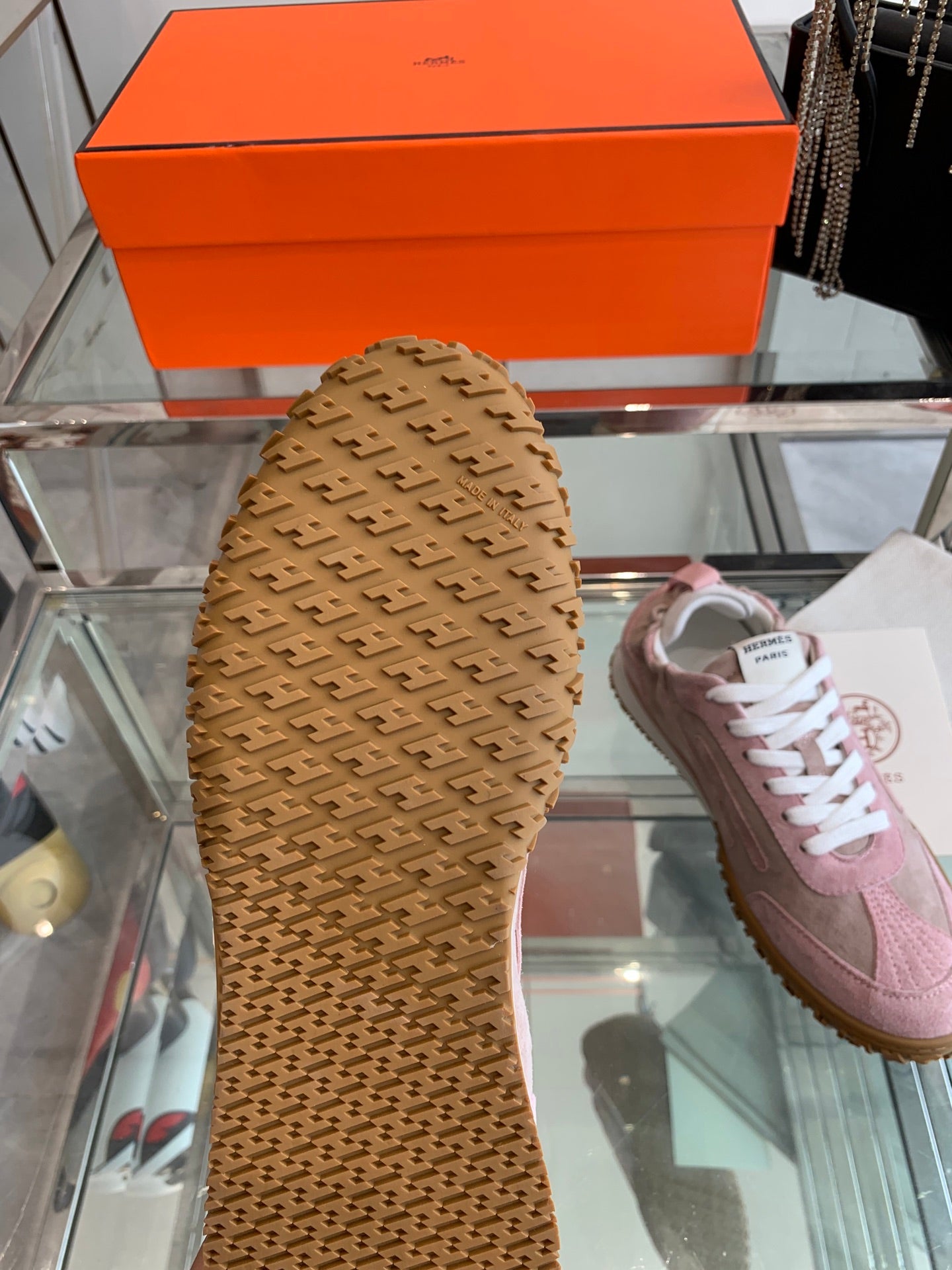 HM Jet Sneaker Pink Suede 292274