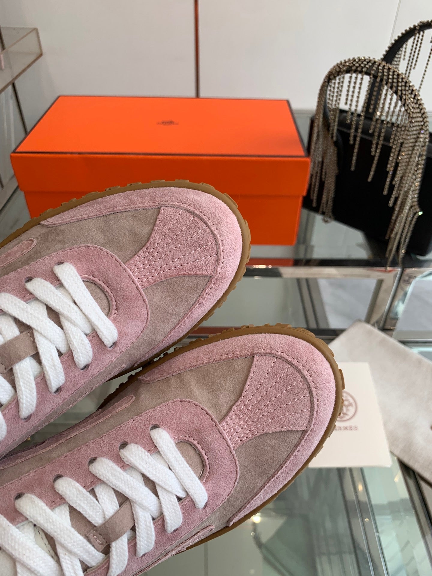 HM Jet Sneaker Pink Suede 292274