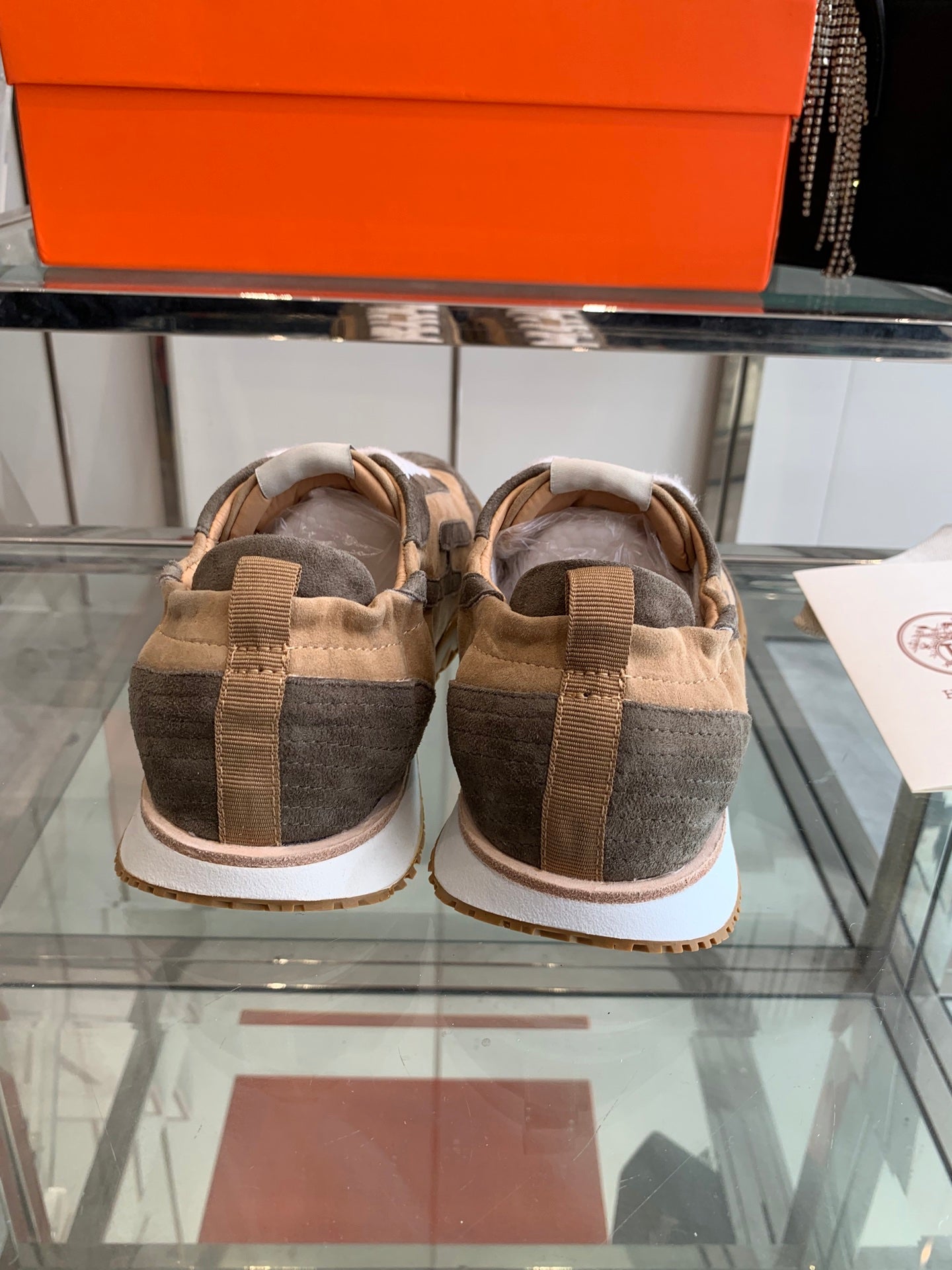 HM Jet Sneaker Brown mix Gray Suede 292279