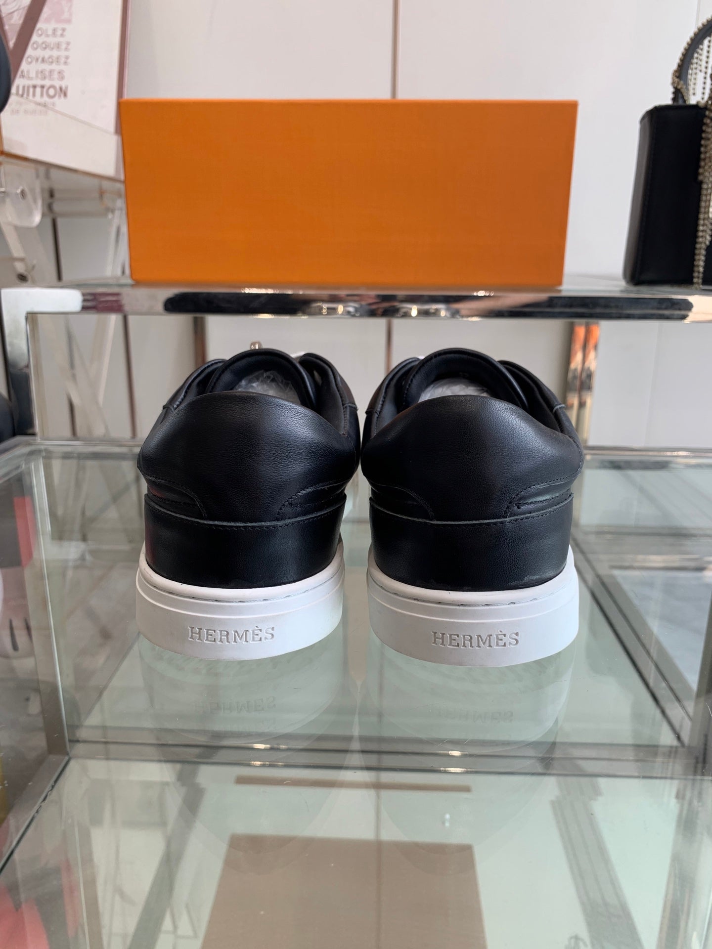 HM Day Sneaker White mix Black Calfskin 291821