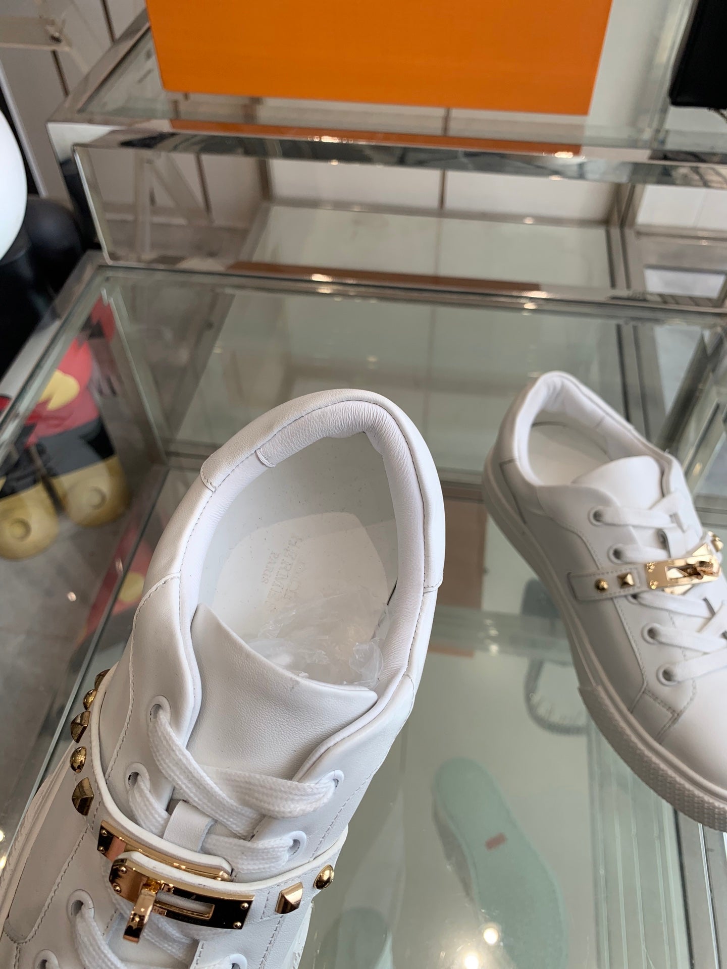 HM Day Sneaker White Gold Calfskin 291820