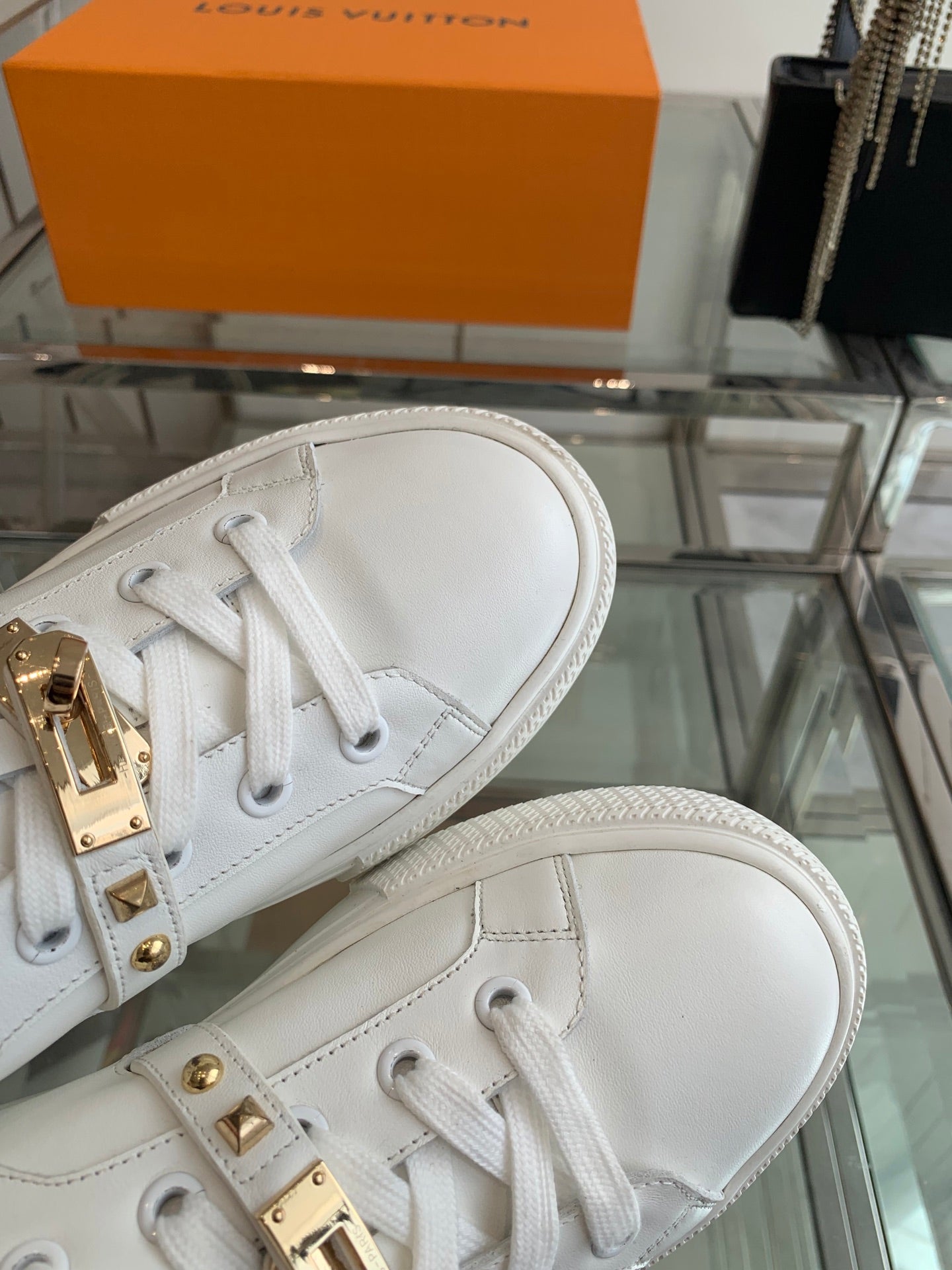 HM Day Sneaker White Gold Calfskin 291820