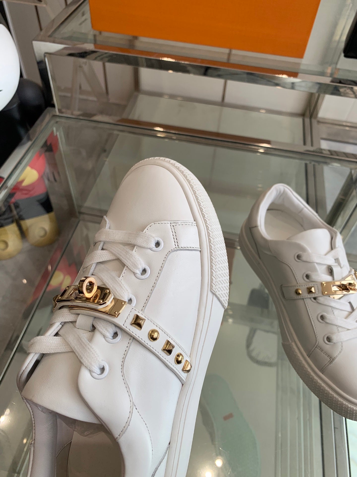 HM Day Sneaker White Gold Calfskin 291820