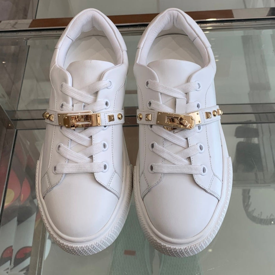 HM Day Sneaker White Gold Calfskin 291820