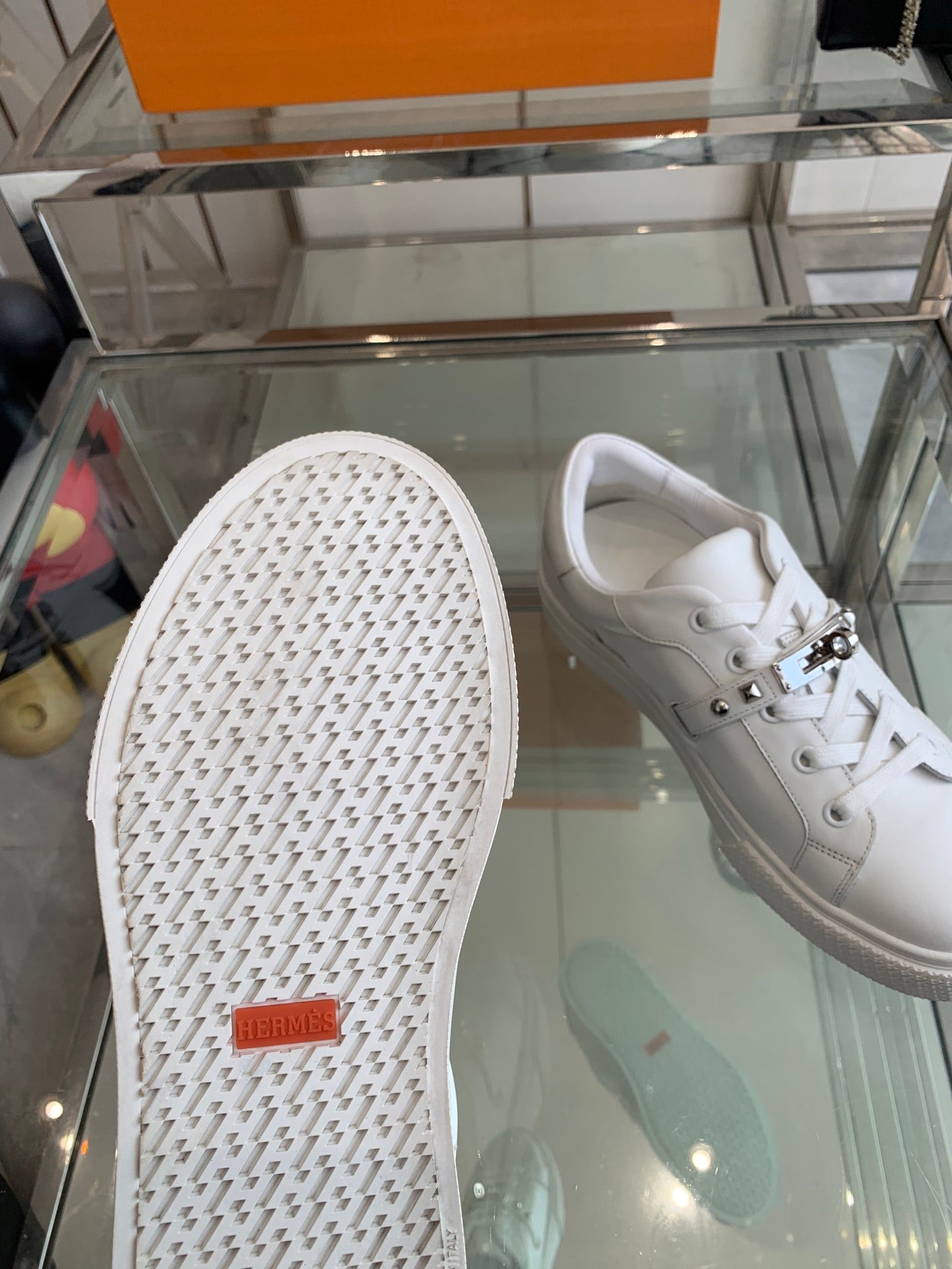 HM Day Sneaker White Silver Calfskin 291880