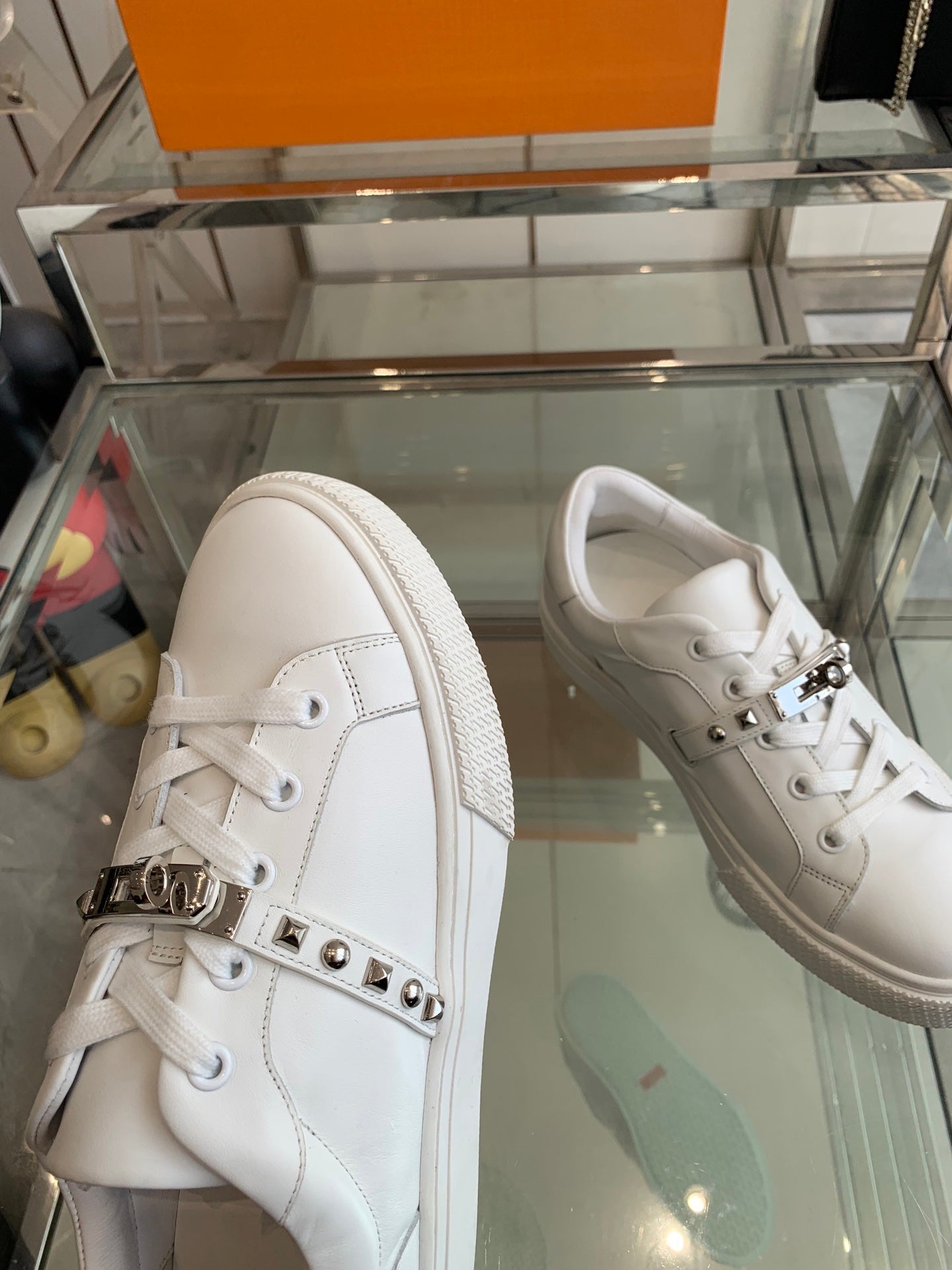 HM Day Sneaker White Silver Calfskin 291880