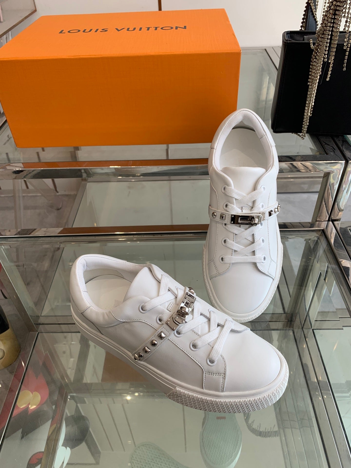 HM Day Sneaker White Silver Calfskin 291880