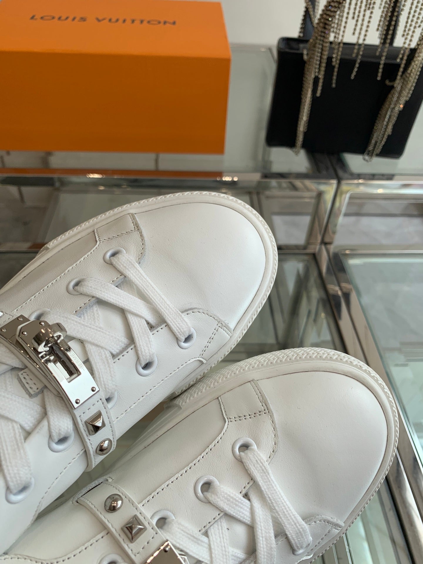 HM Day Sneaker White Silver Calfskin 291880