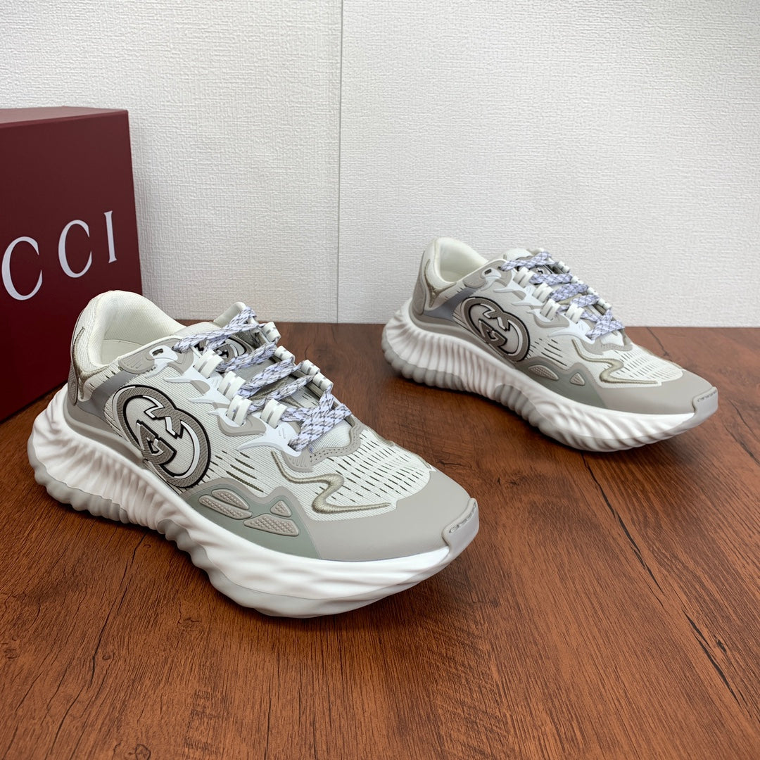 GG Men's Ripple Sneaker Grey Mesh 536984