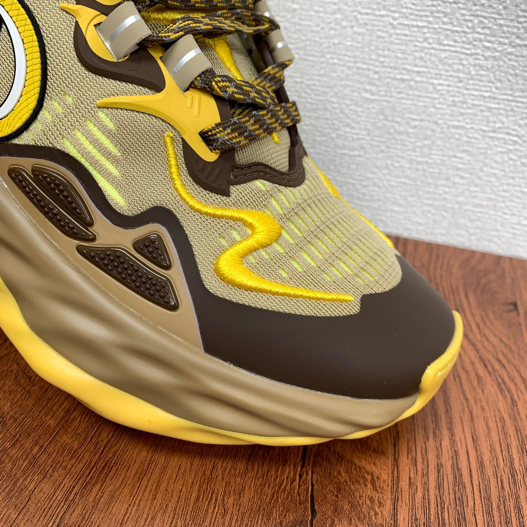 GG Men's Ripple Sneaker Brown Yellow Mesh 536992