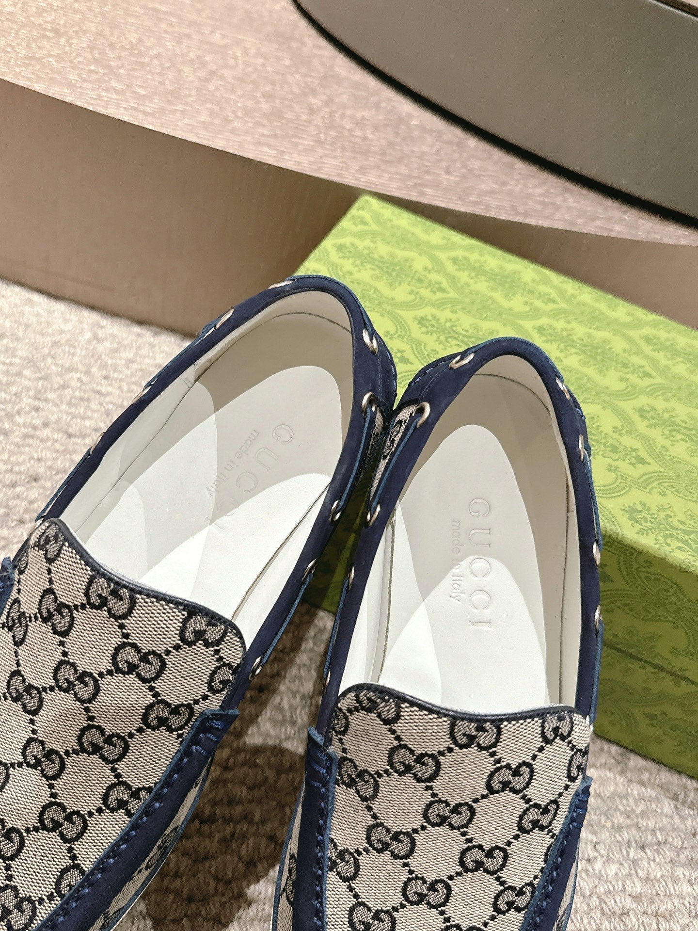 GG Men's 25 Original GG Loafer Blue Canvas 592171