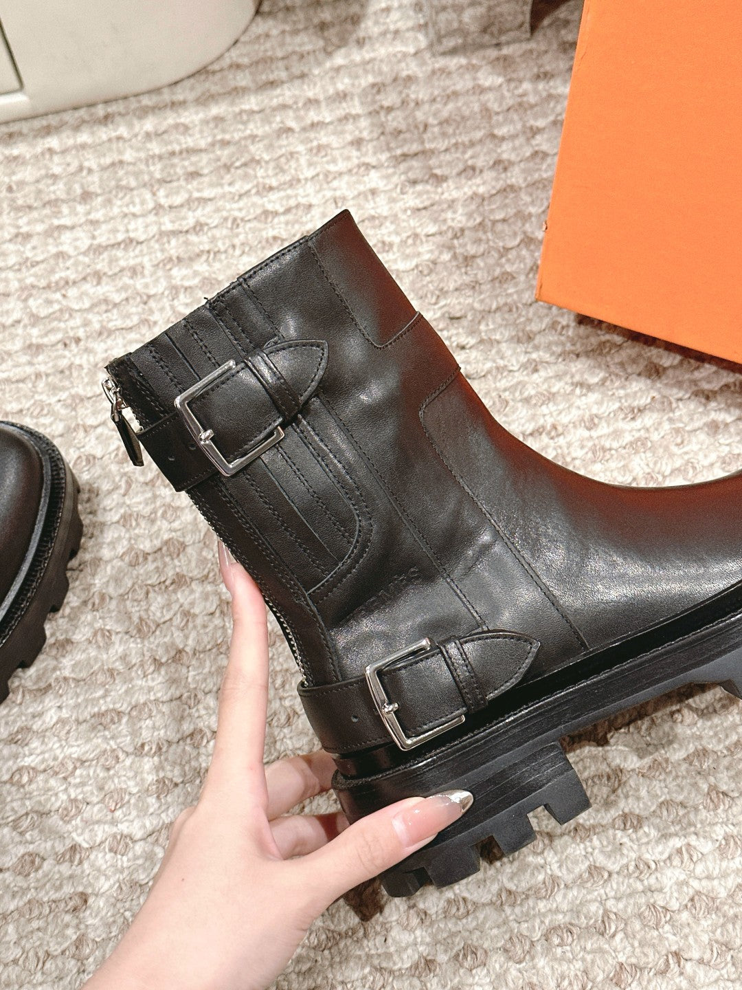 HM Jaimy Ankle Boot 45mm Black Cowhide 972389