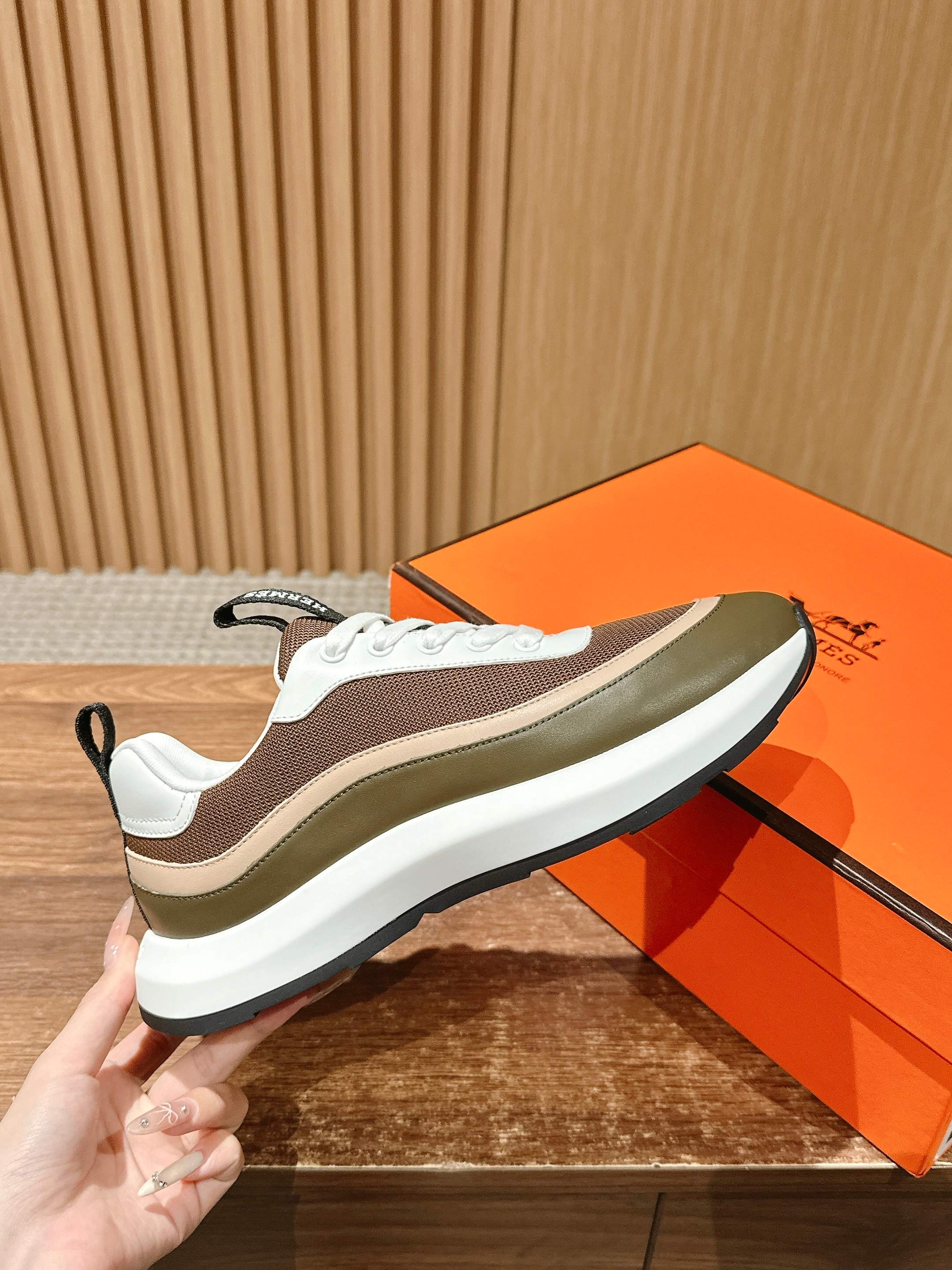 HM Gramme Sneaker Brown Mesh 317601