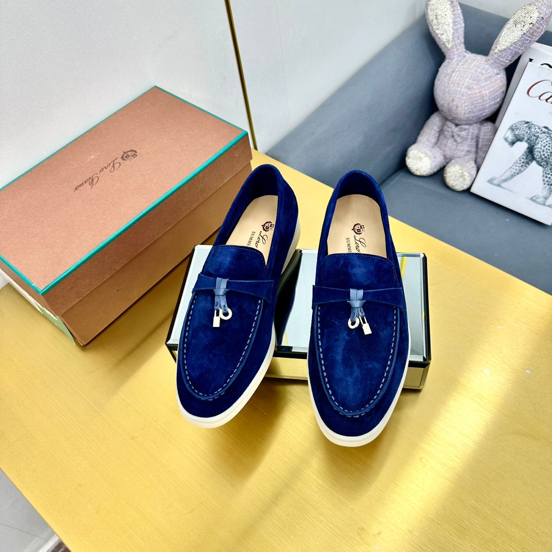 LP Summer Charms Walk Loafers Dark Blue Suede  994492
