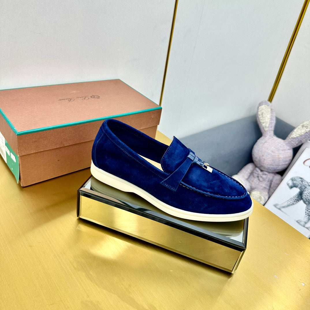 LP Summer Charms Walk Loafers Dark Blue Suede  994492