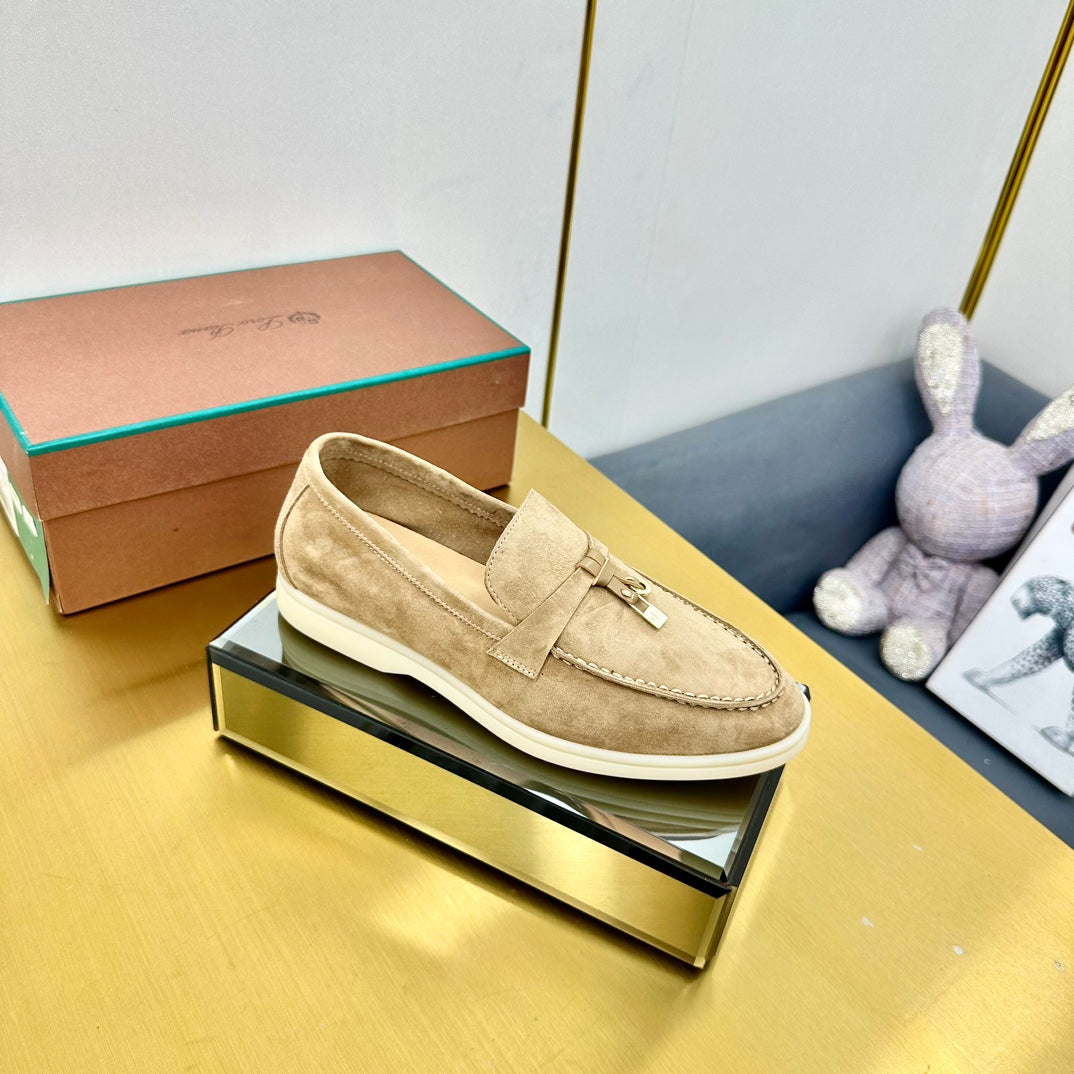 LP Summer Charms Walk Loafers Dark Beige Suede 994515