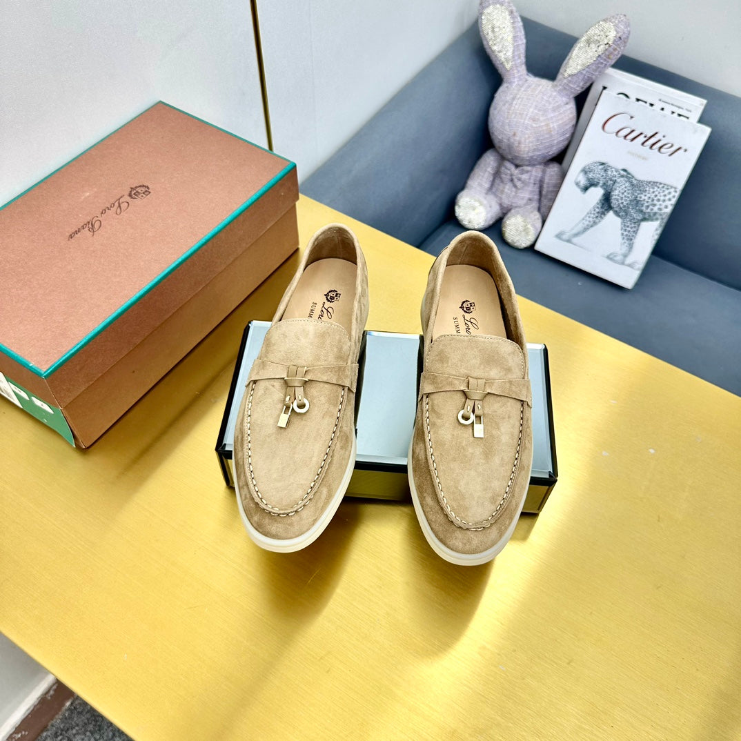 LP Summer Charms Walk Loafers Dark Beige Suede 994515
