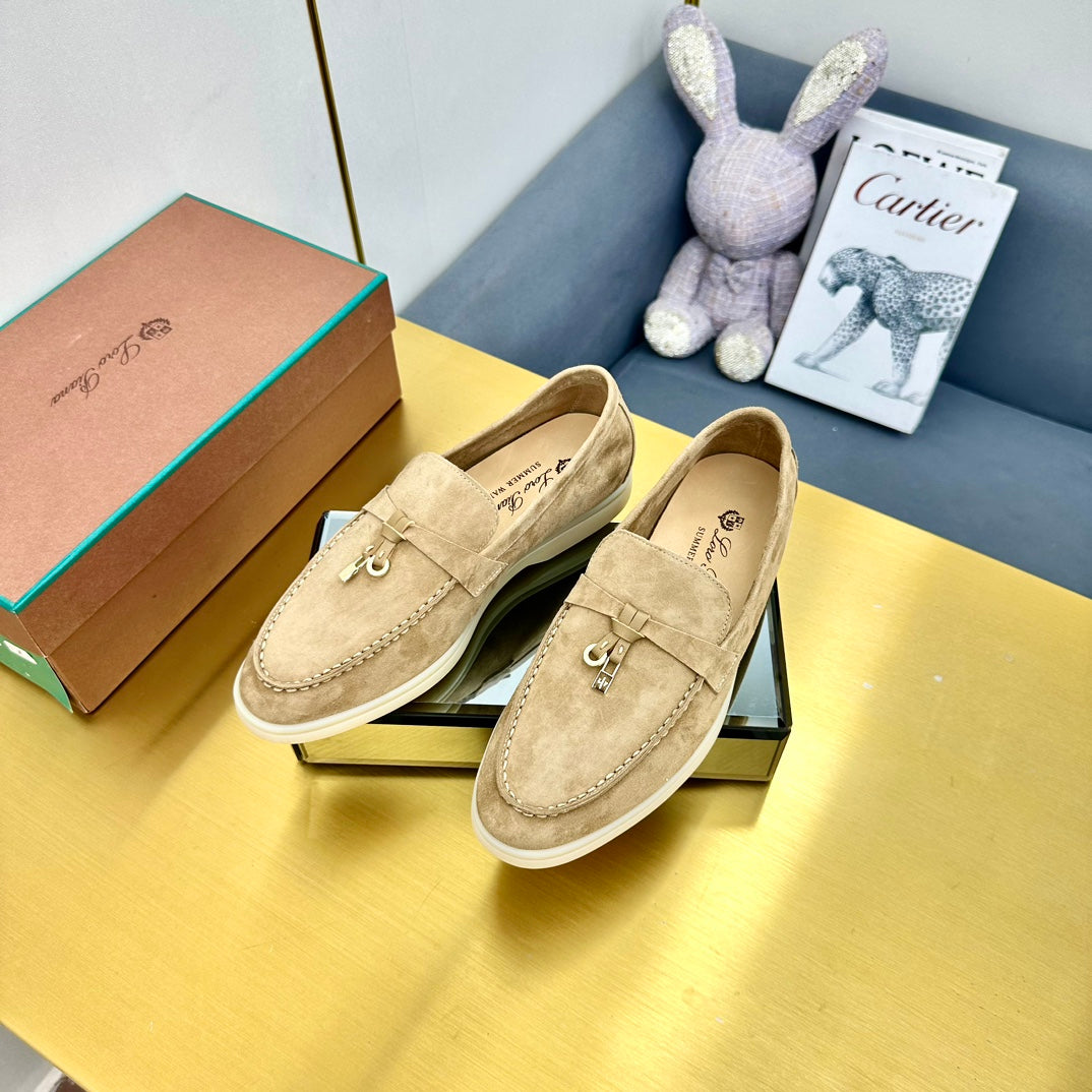 LP Summer Charms Walk Loafers Dark Beige Suede 994515
