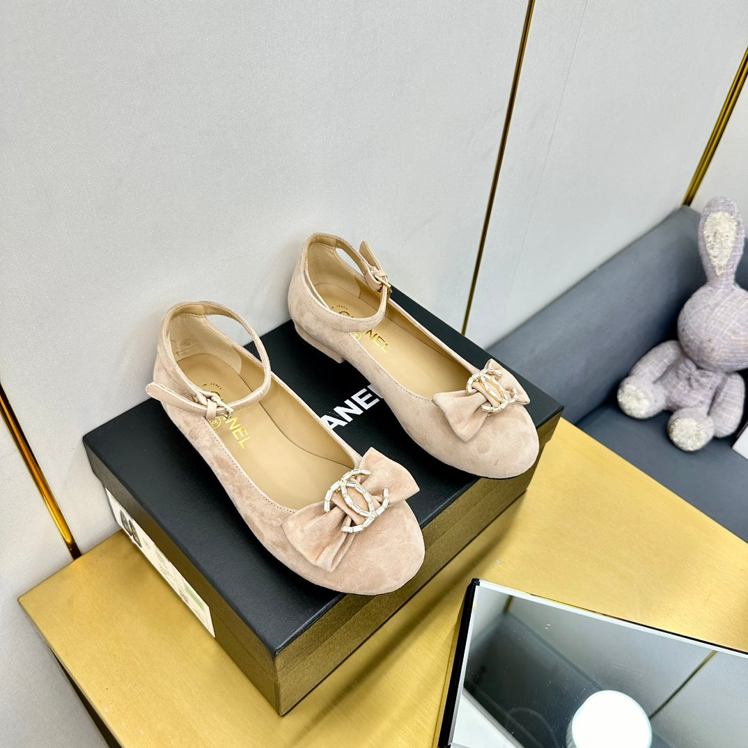 CC 25s Ballet Flats Lip Pink Velvet 297804