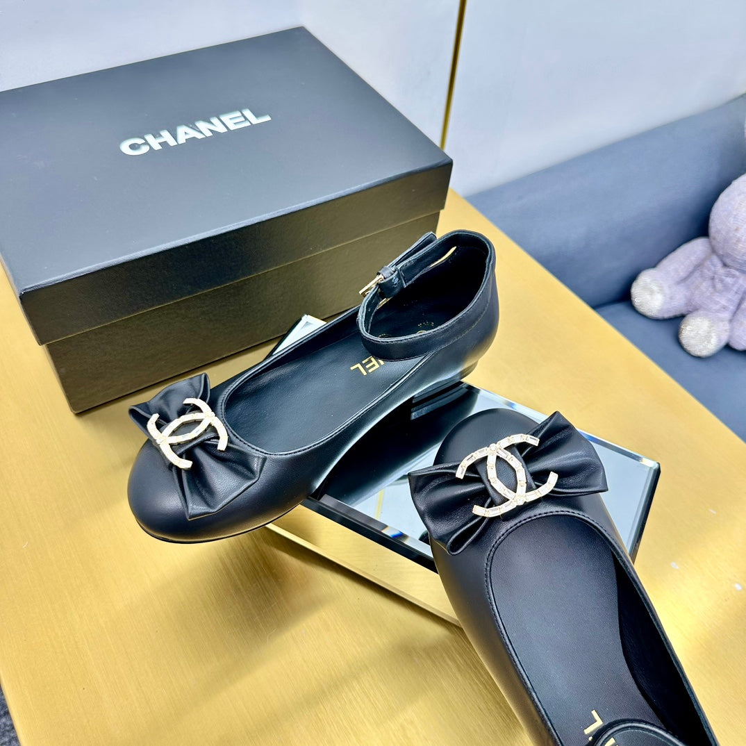 CC 25s Ballet Flats Black Sheepskin 297807